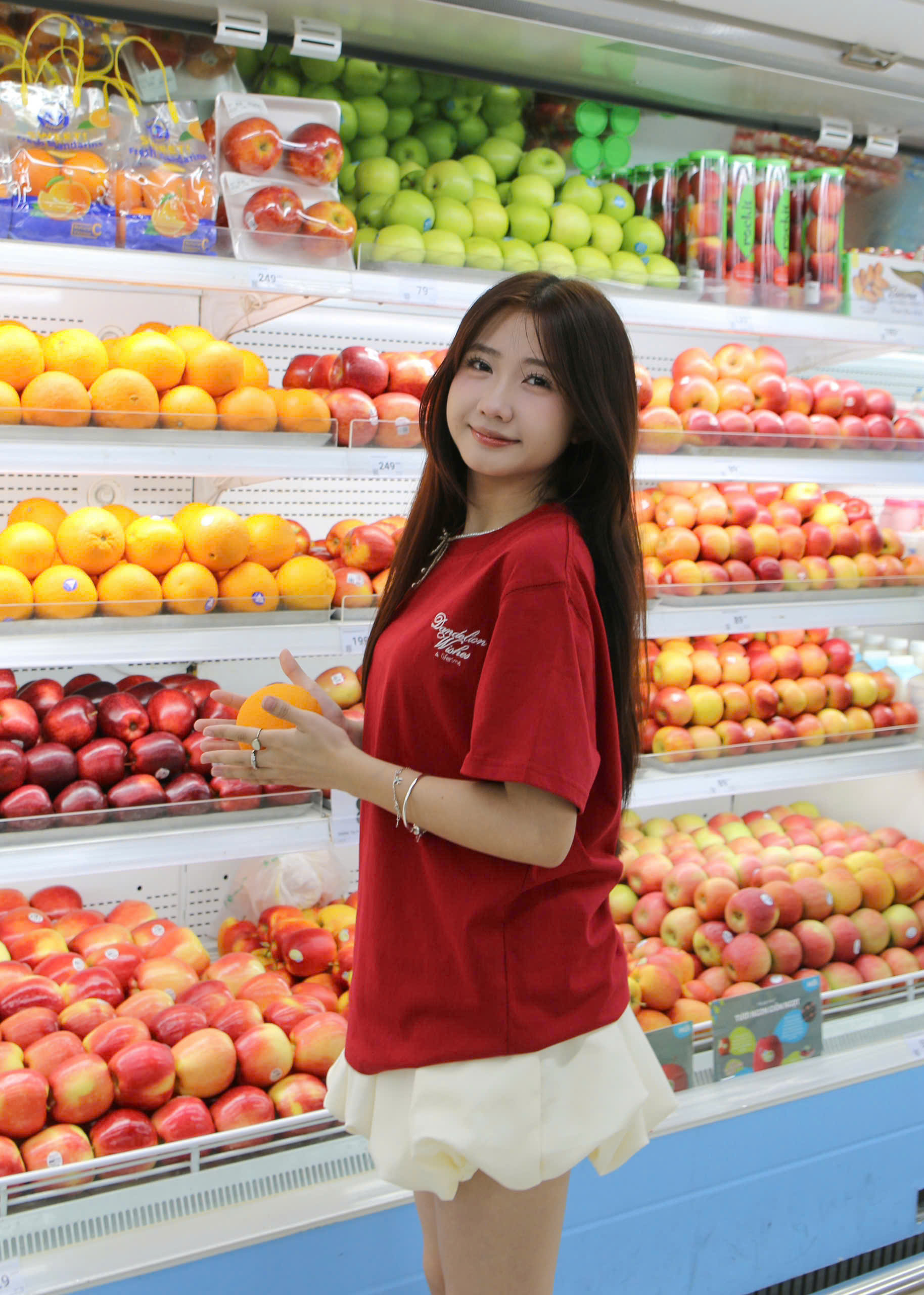 A29412 - A thun TN cổ tròn thêu Dandelion