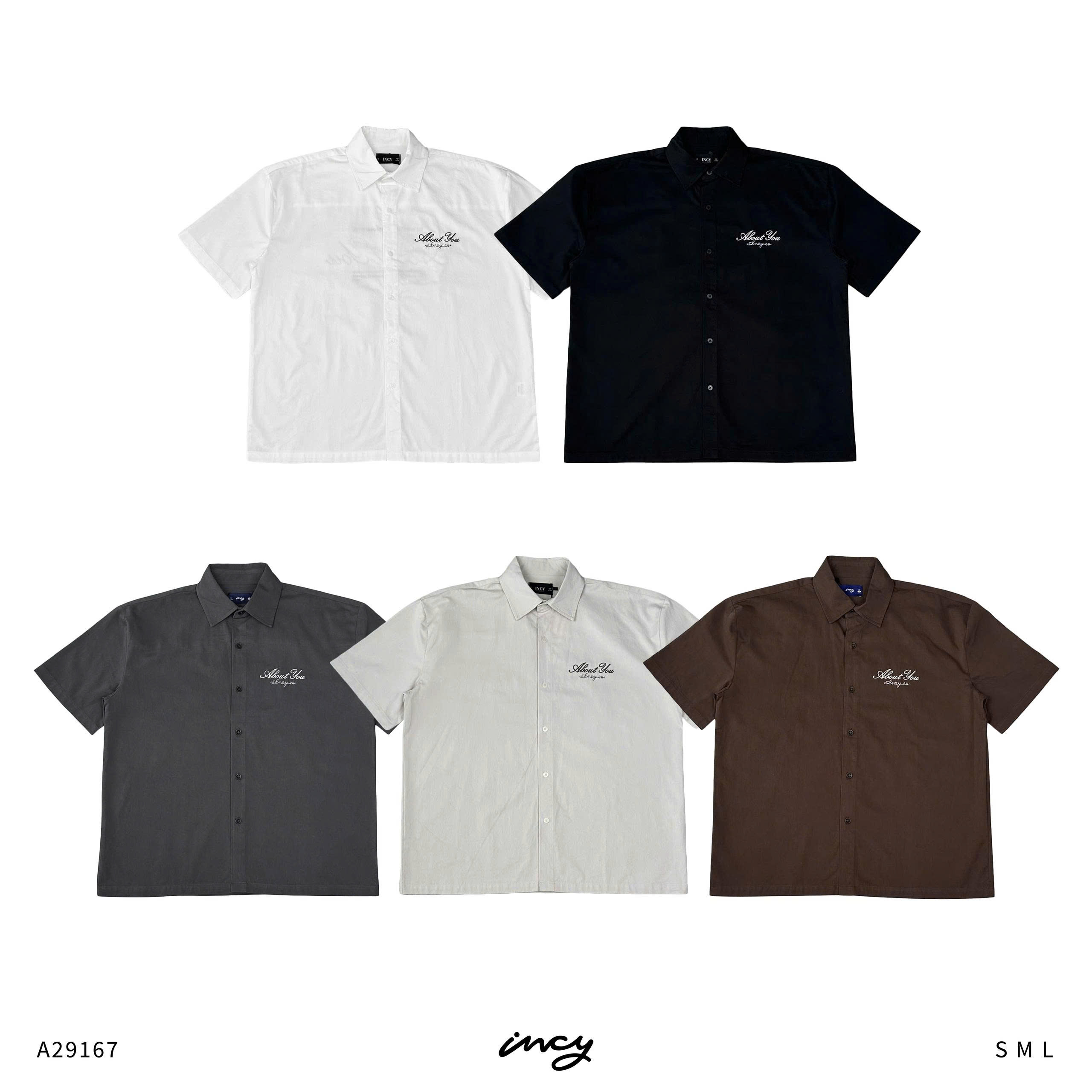 A29167- Áo smi nam TN thêu About You