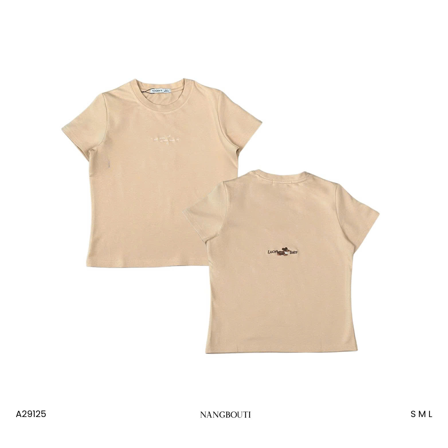 A29125 - A babytee thêu Luck