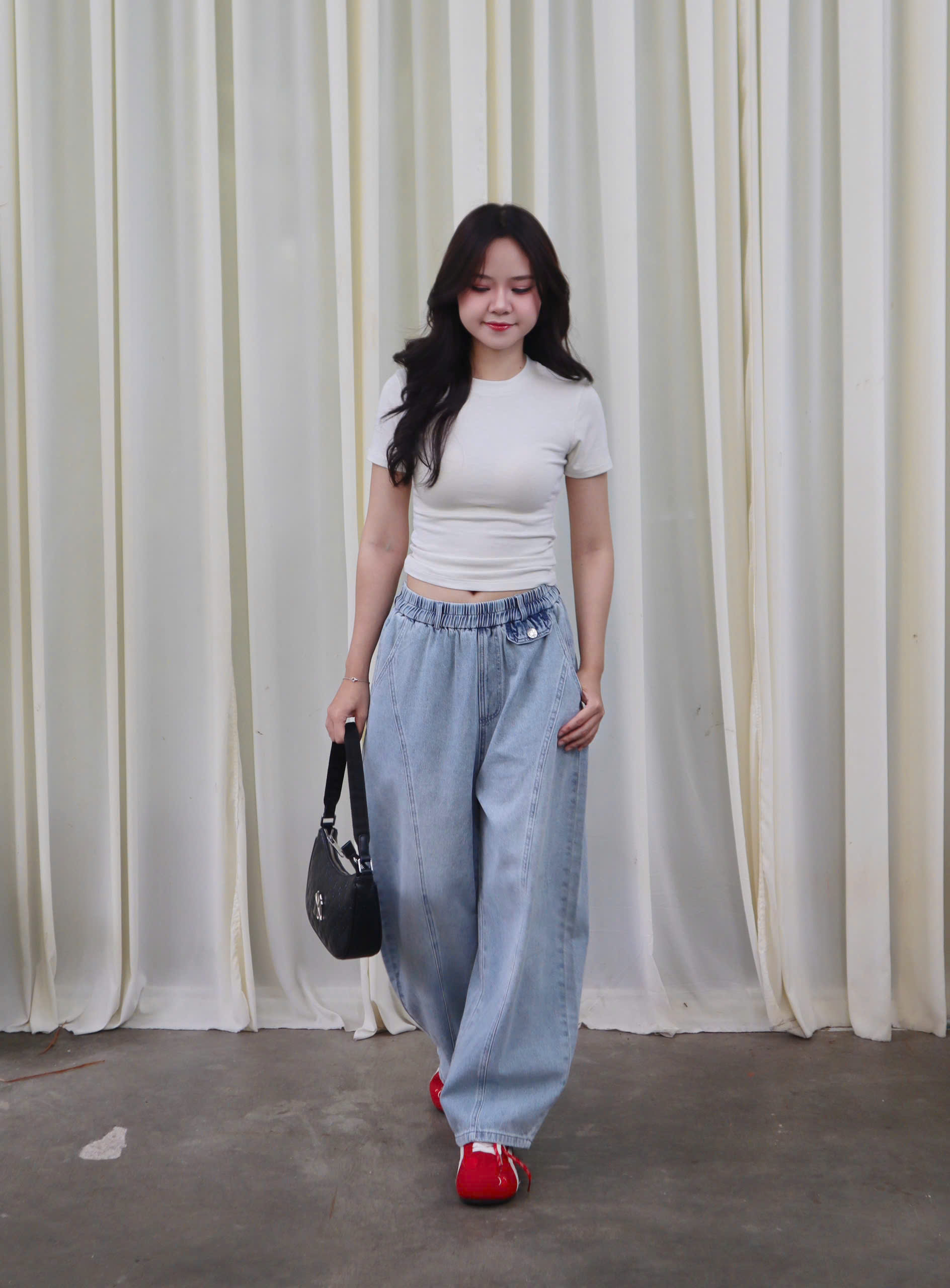 Q9914- 	Quần Jean lưng thun rã TT