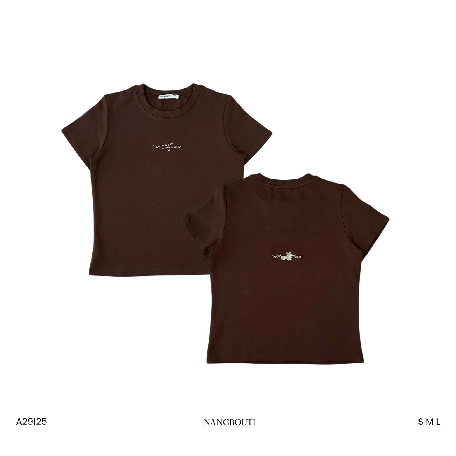 A29125 - A babytee thêu Luck