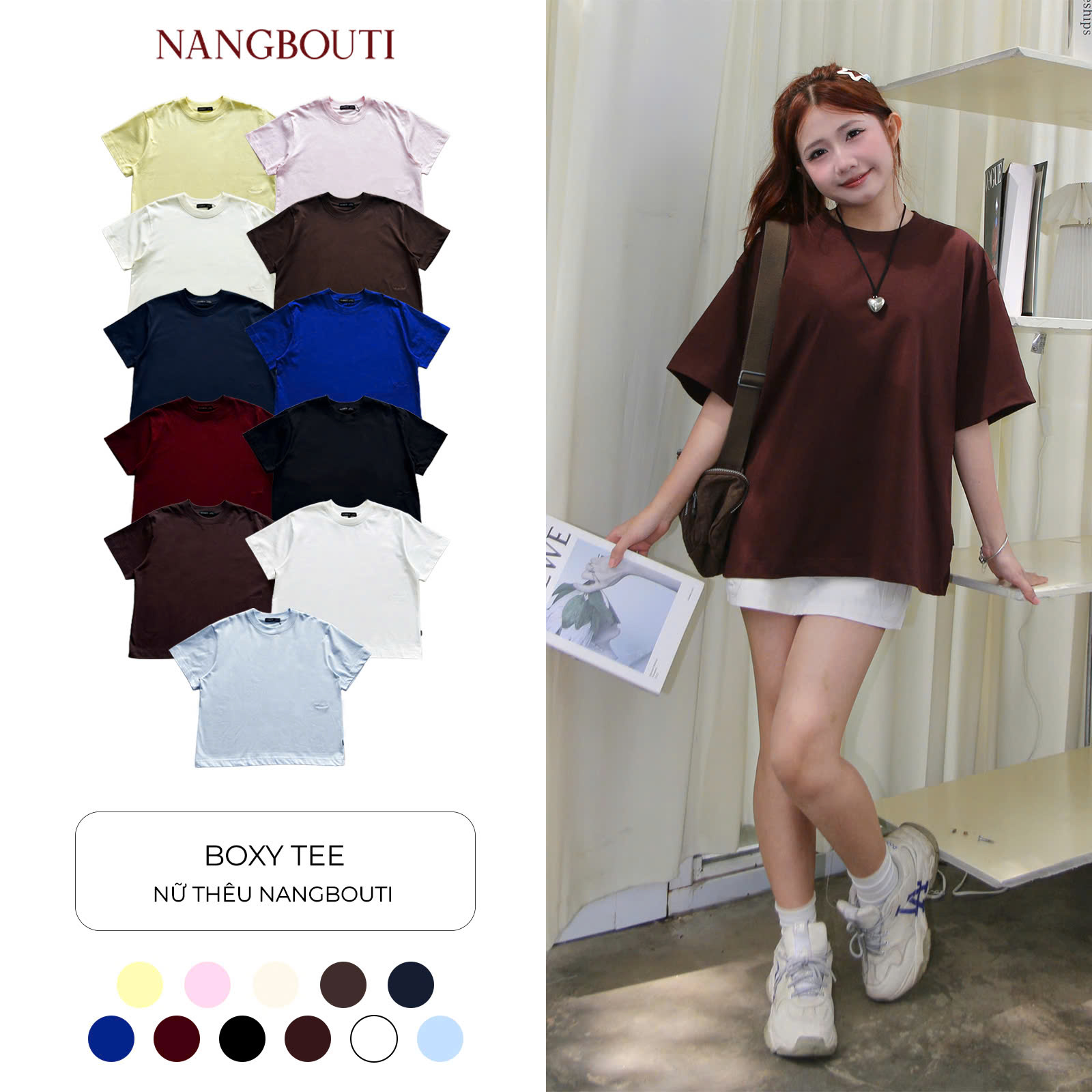 A29907 - Áo boxy nữ thêu Nangbouti