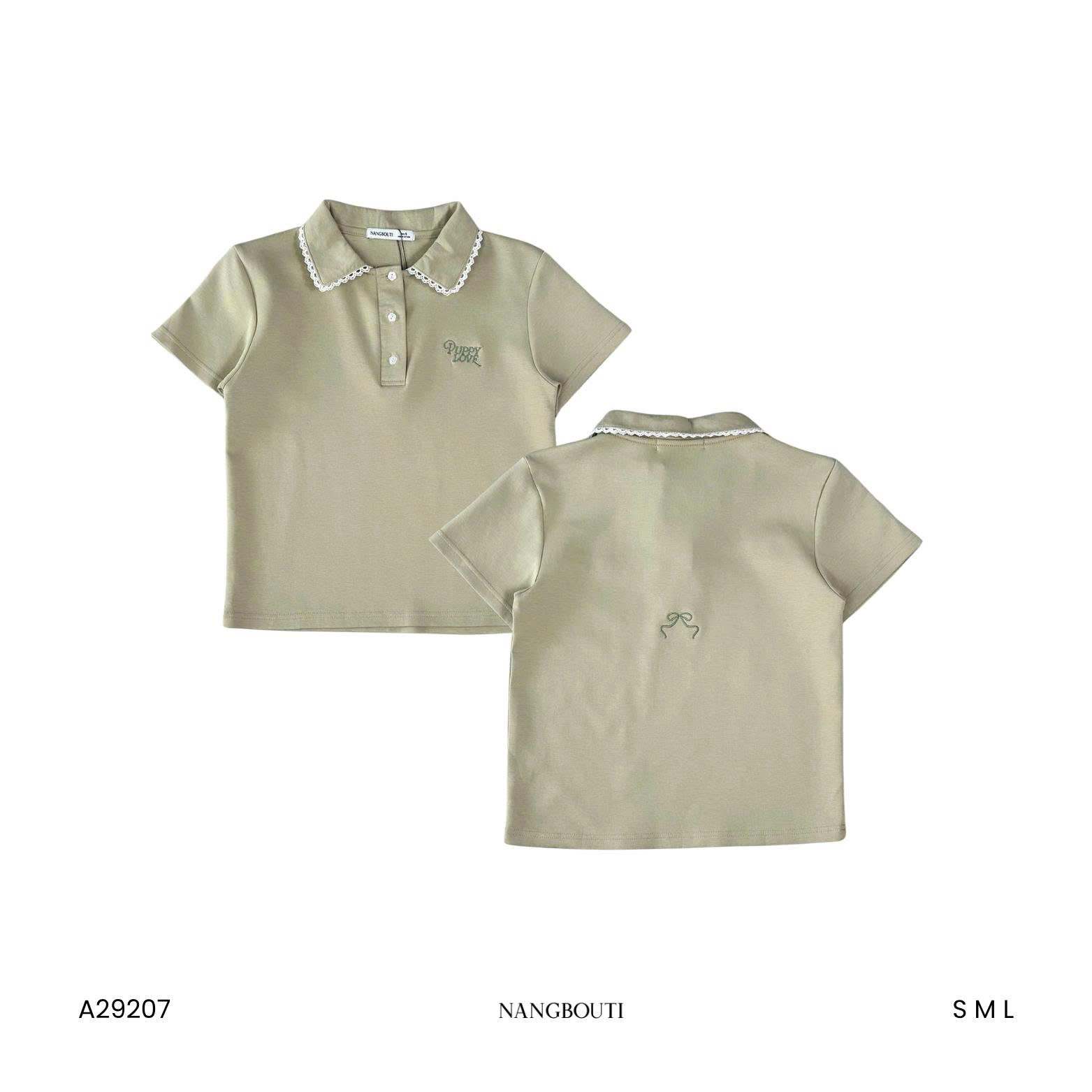 A29207 - A PL thêu puppy cổ phối ren