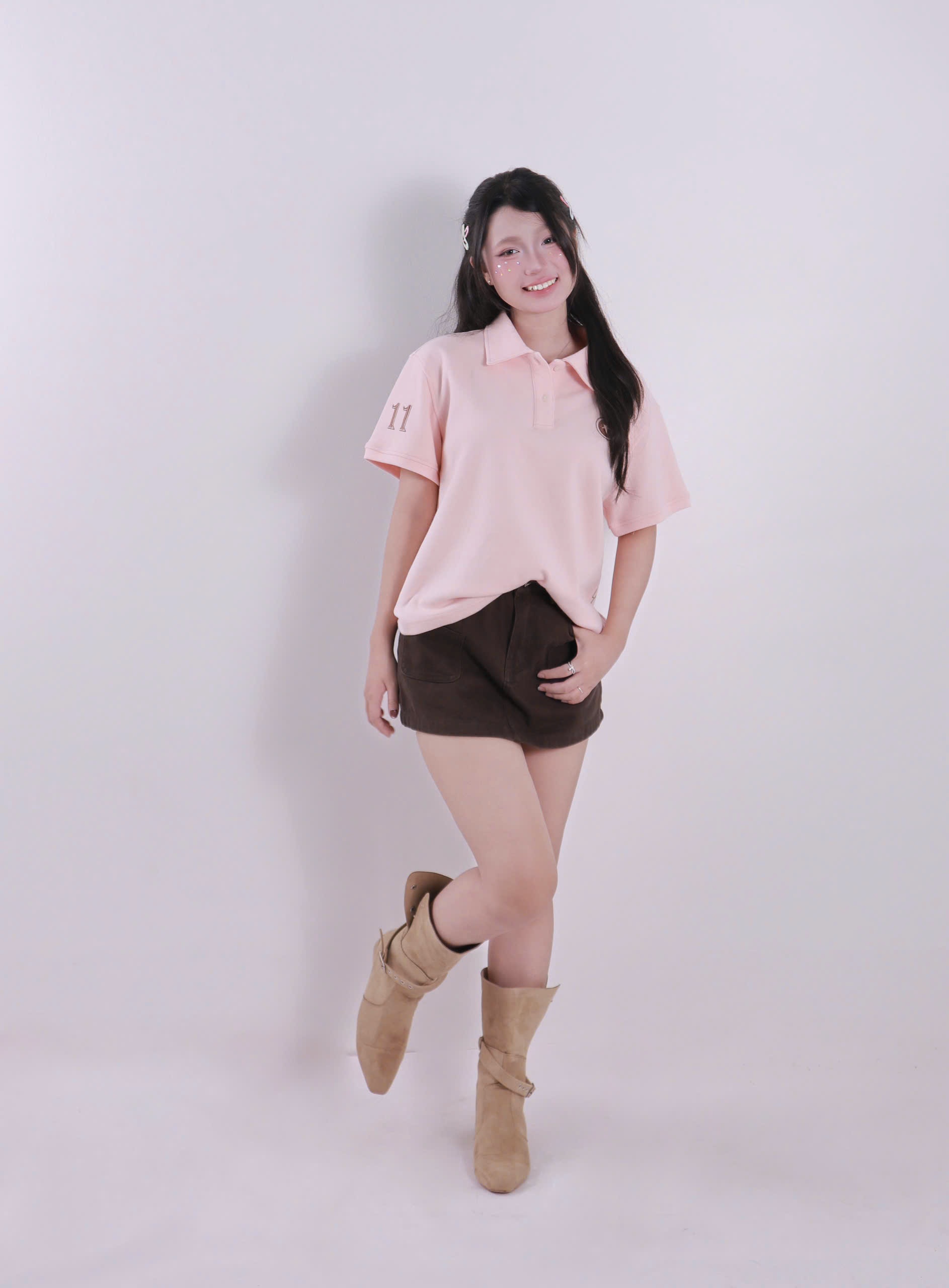 A29974 - Áo thun Polo form vừa thêu Confidence