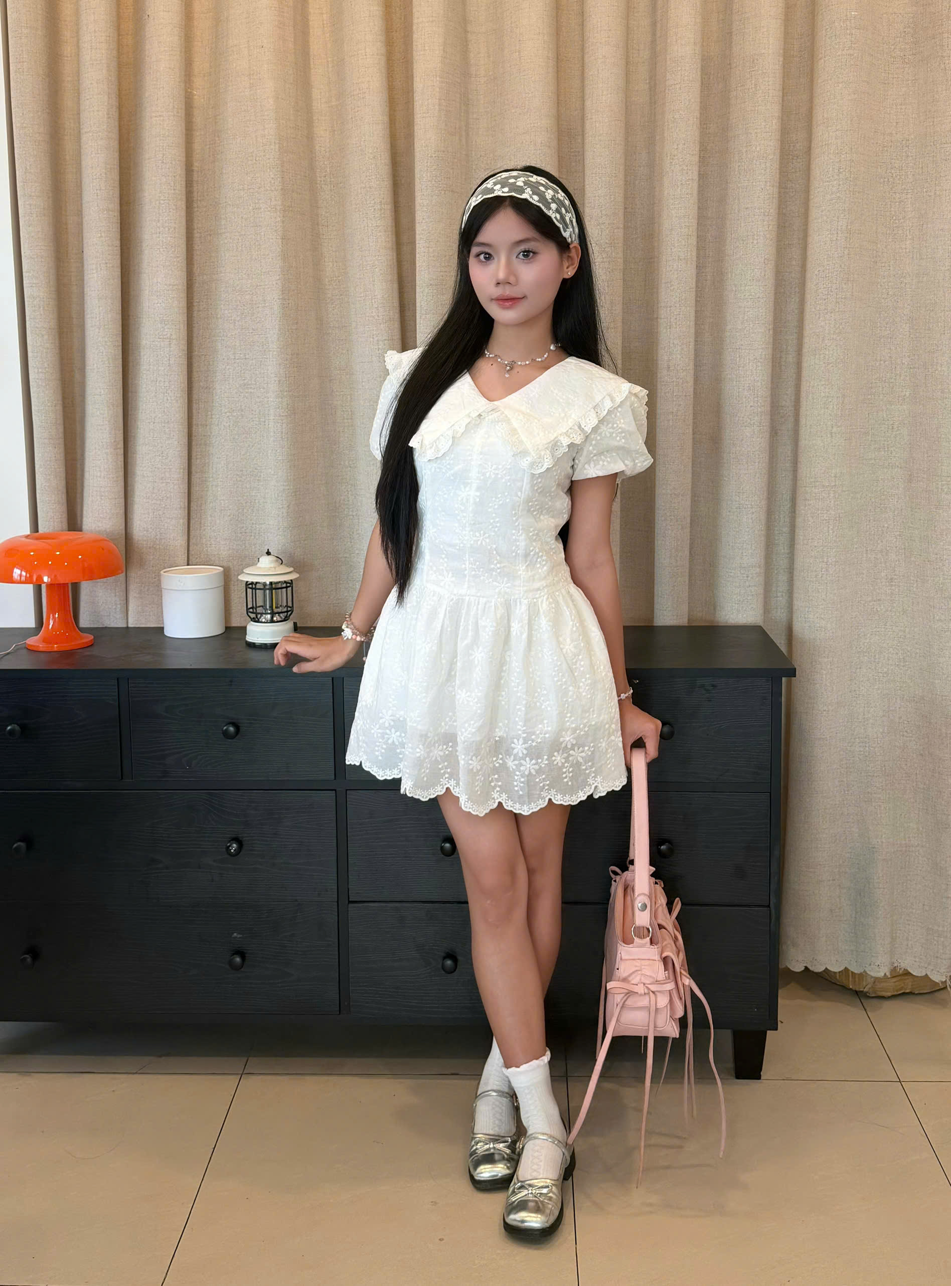 D6239-	D kiểu tay bí phối ren 0203