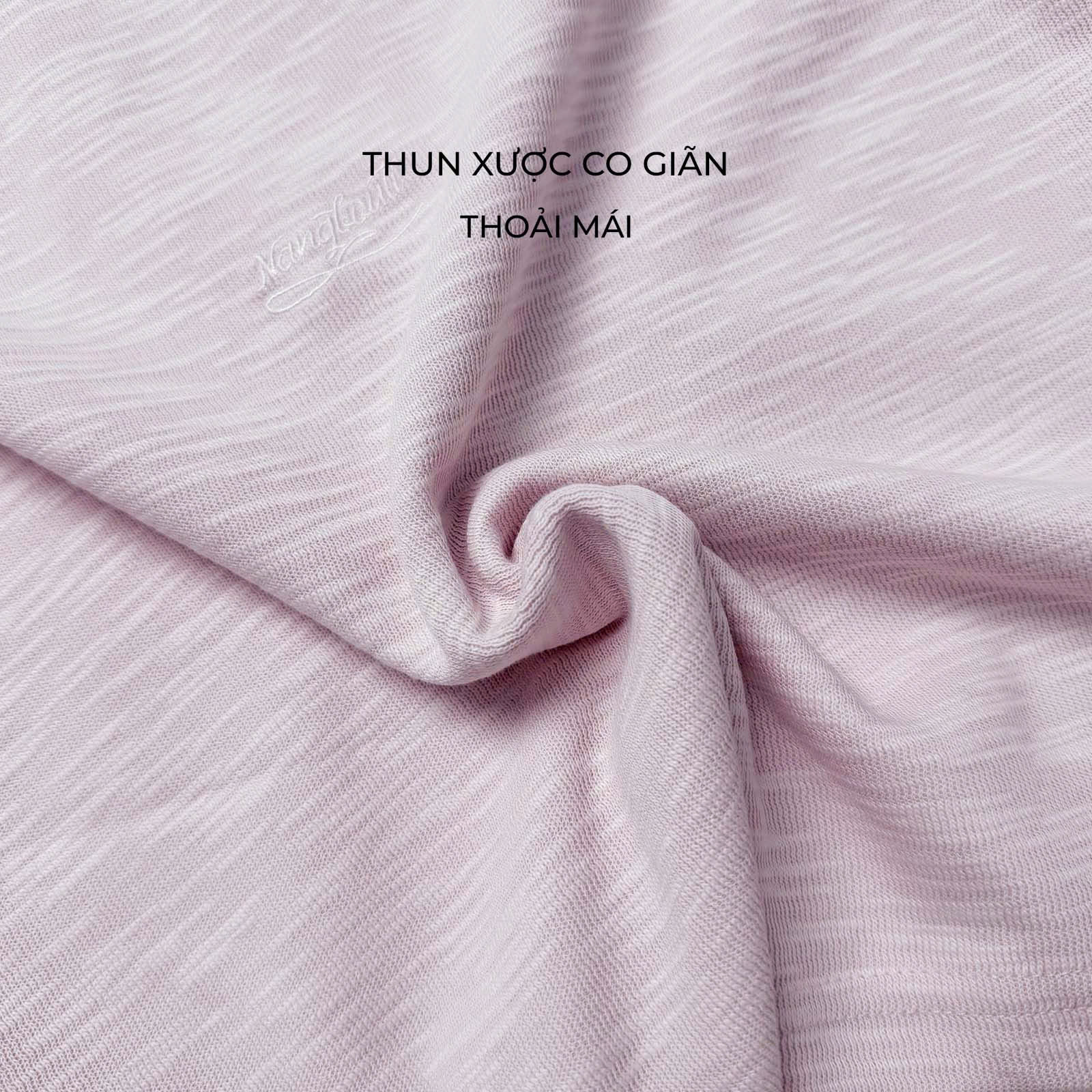 A29866 - Áo thun gọn thêu Fleur