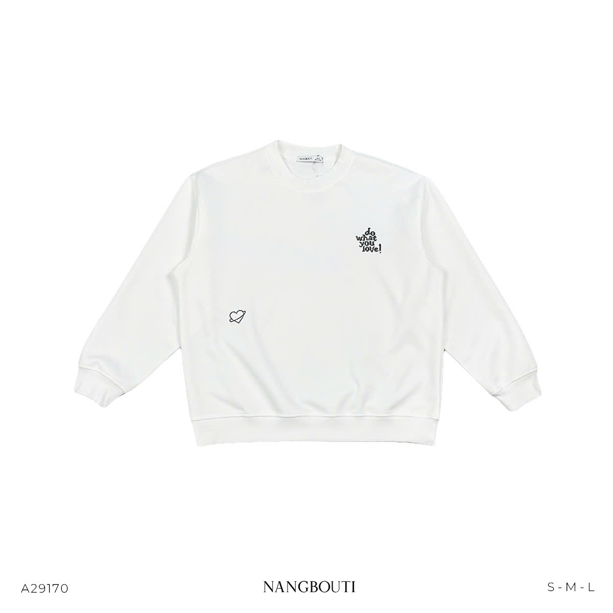 A29170 - A sweater bo tay&lai thêu What you