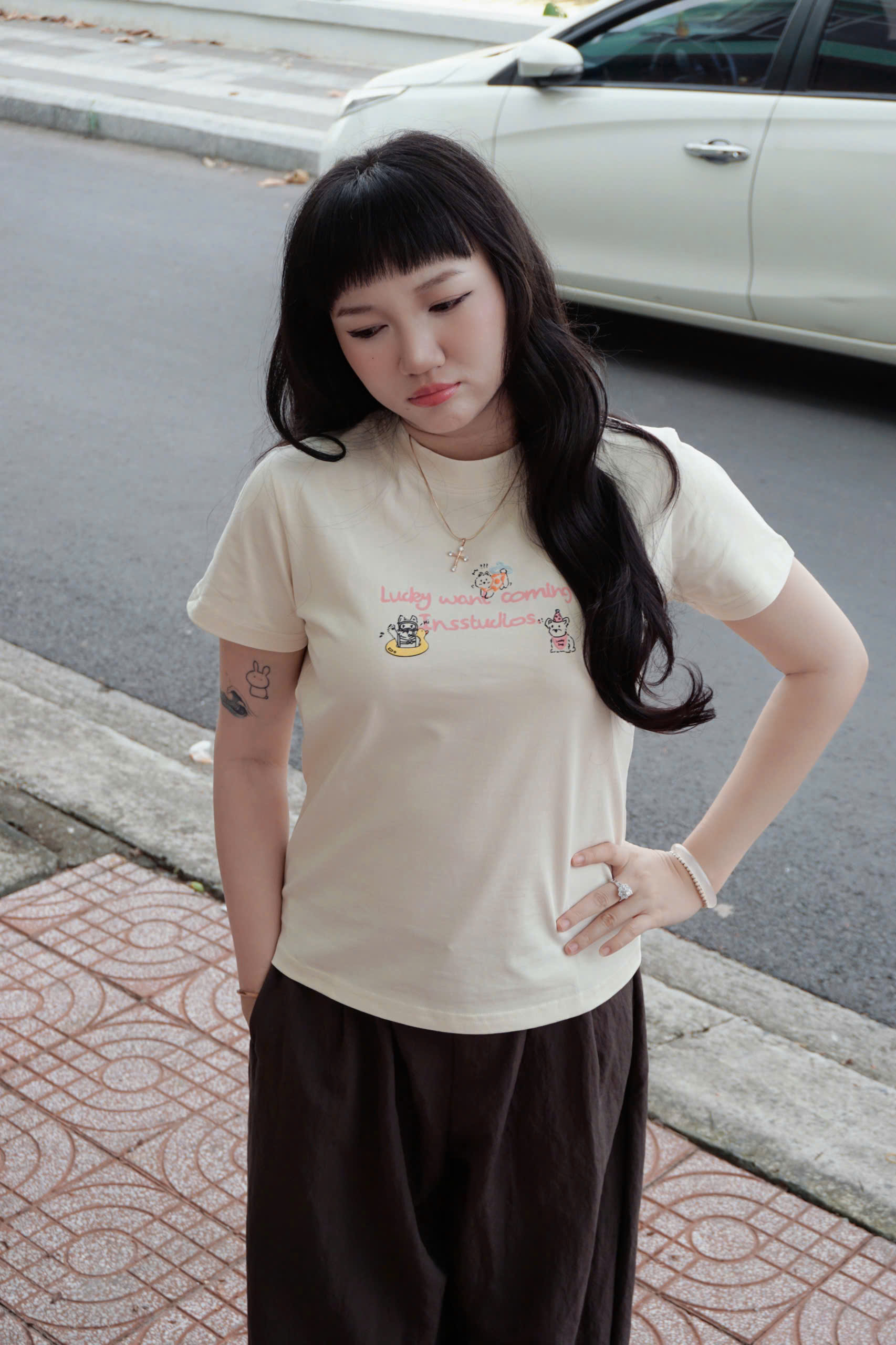 A29107 - A thun form gọn thêu Lucky