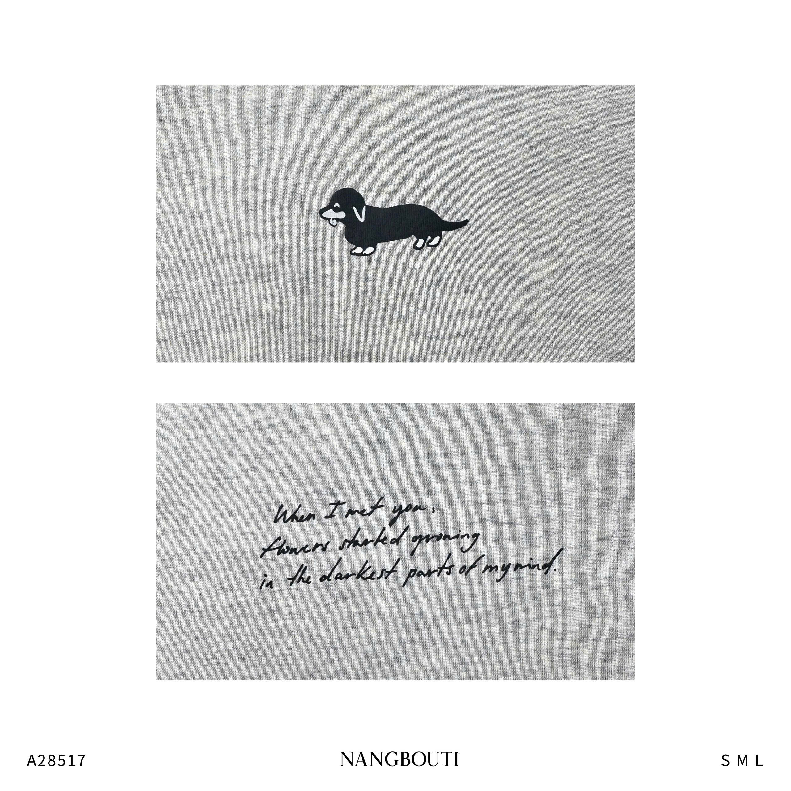 A28517- A thun TN cổ tròn 2606 in cún When