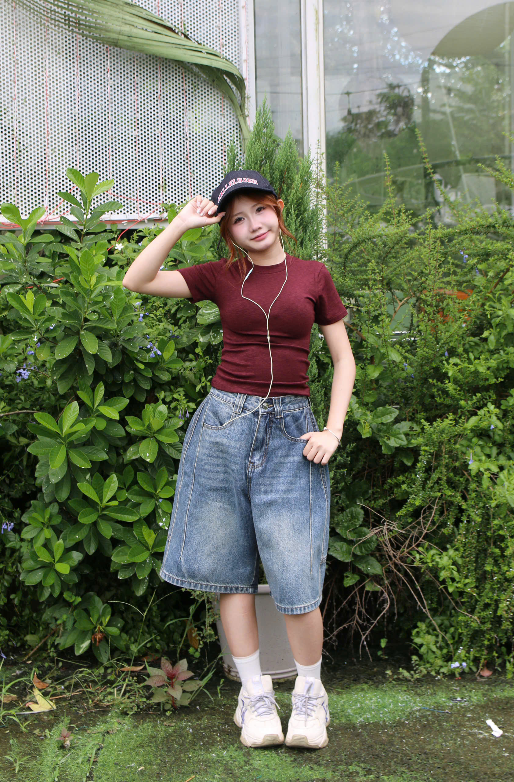 S3697-Short Jean ngố ống cong
