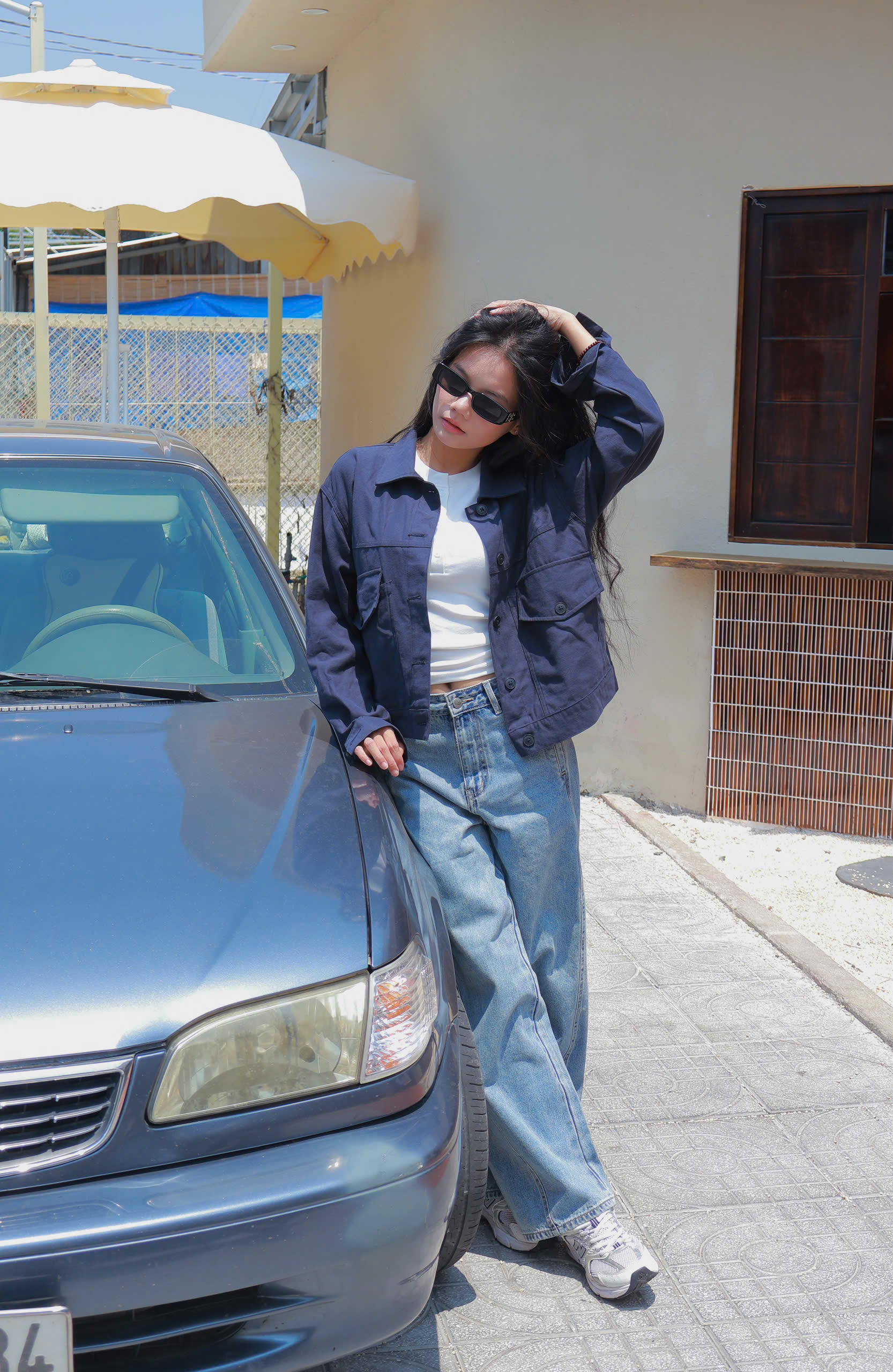 Q9792-Q Culottes J túi dọc rã trước