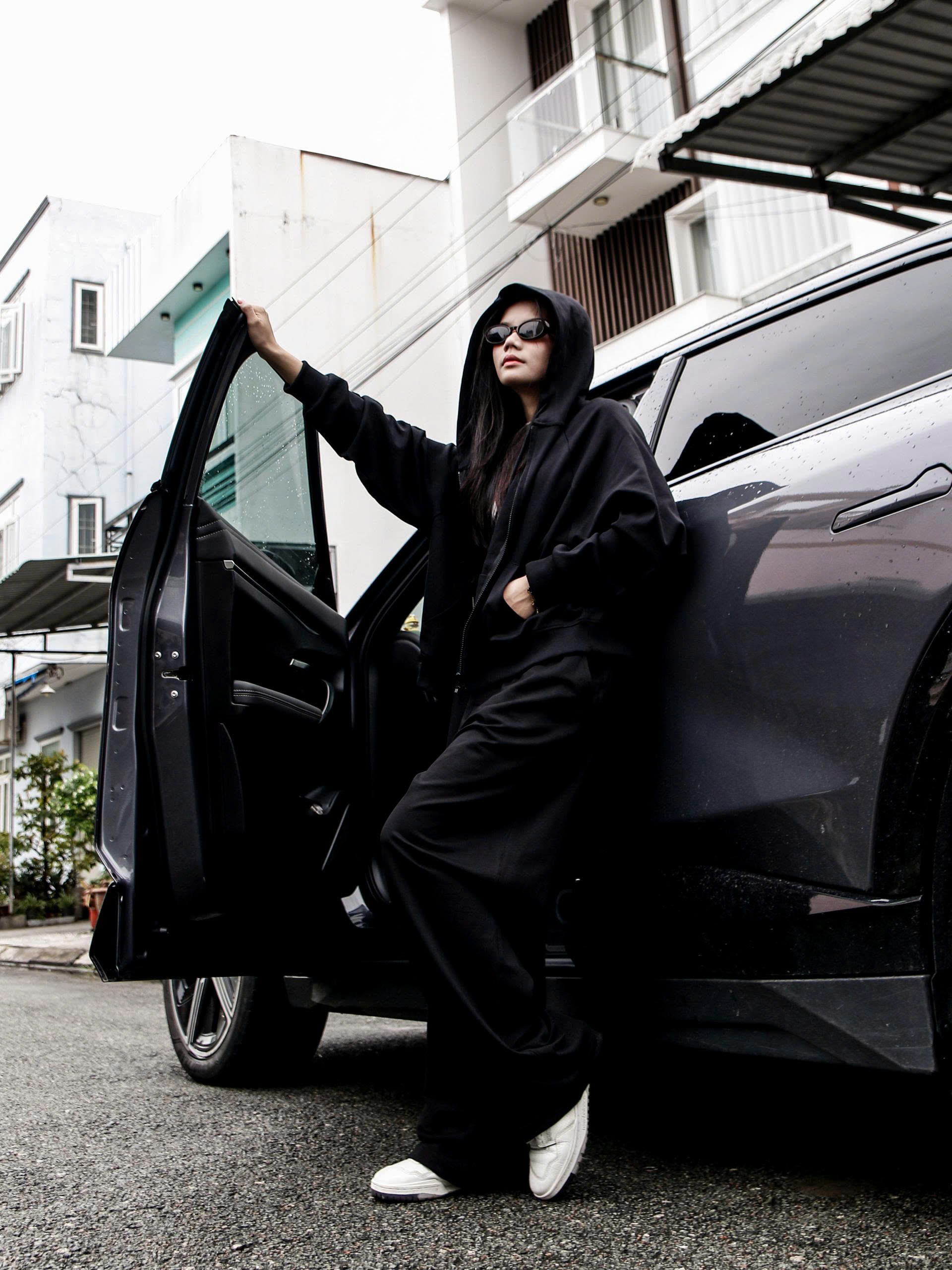 K3229-Áo khoác thêu Fallen Angel