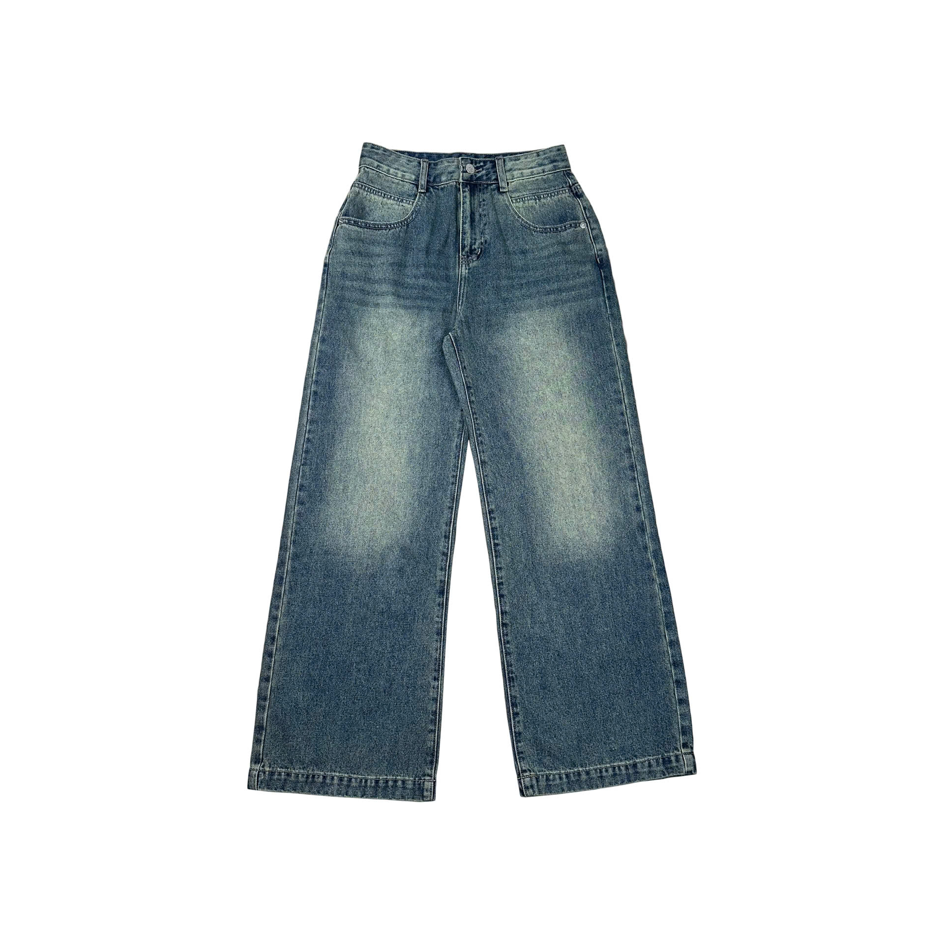 Q9835 - Quần culottes jeans túi bầu rã túi