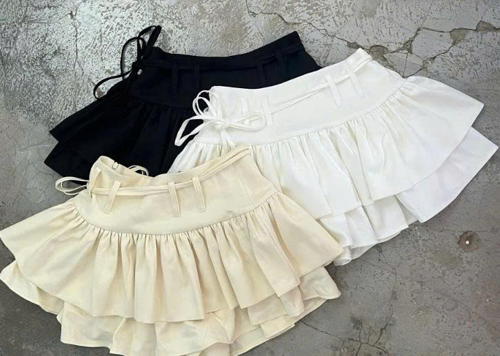 V4085 - 	V ngắn 2 tầng kèm dây lưng