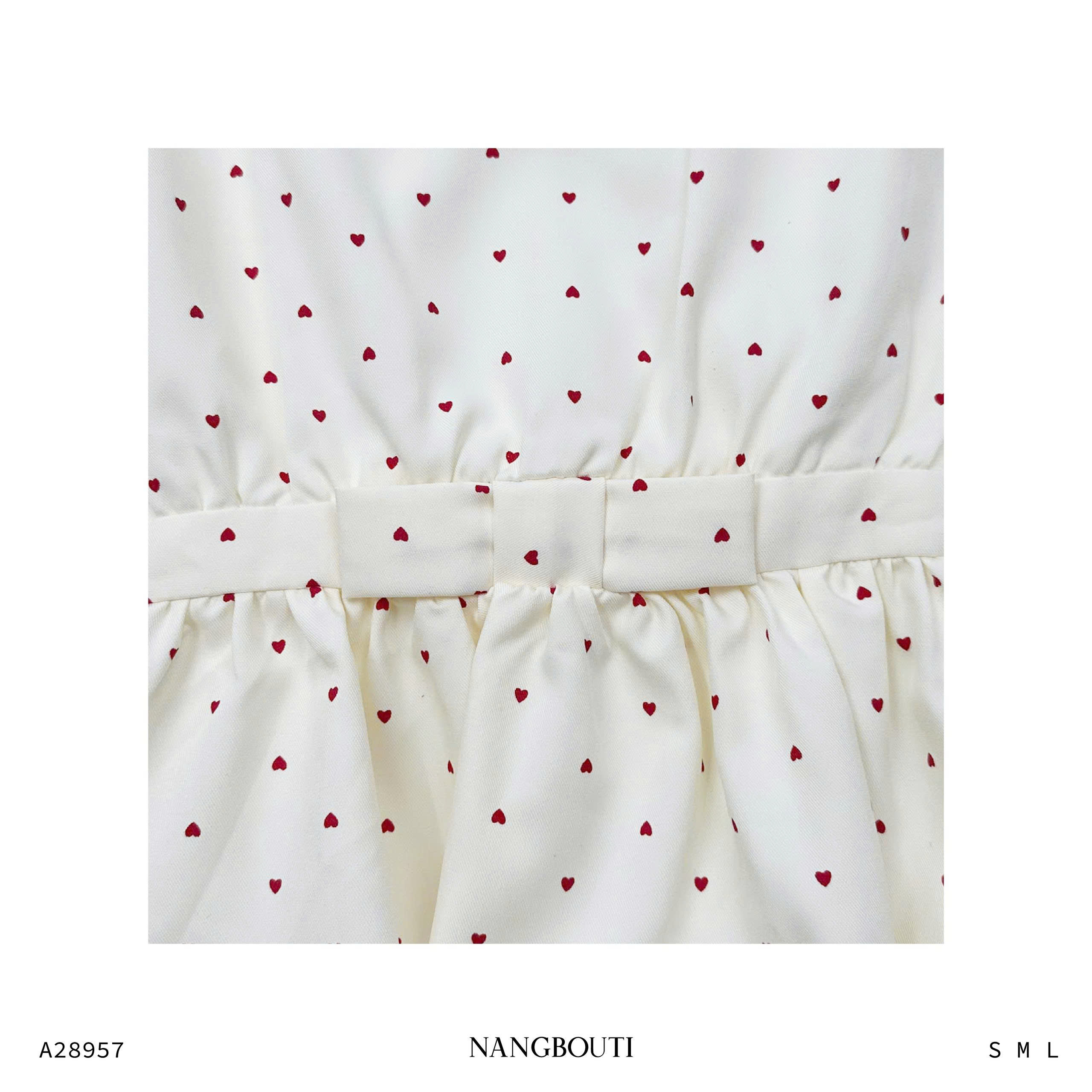 A28957 - A bí tay búp cổ bèo đính nơ