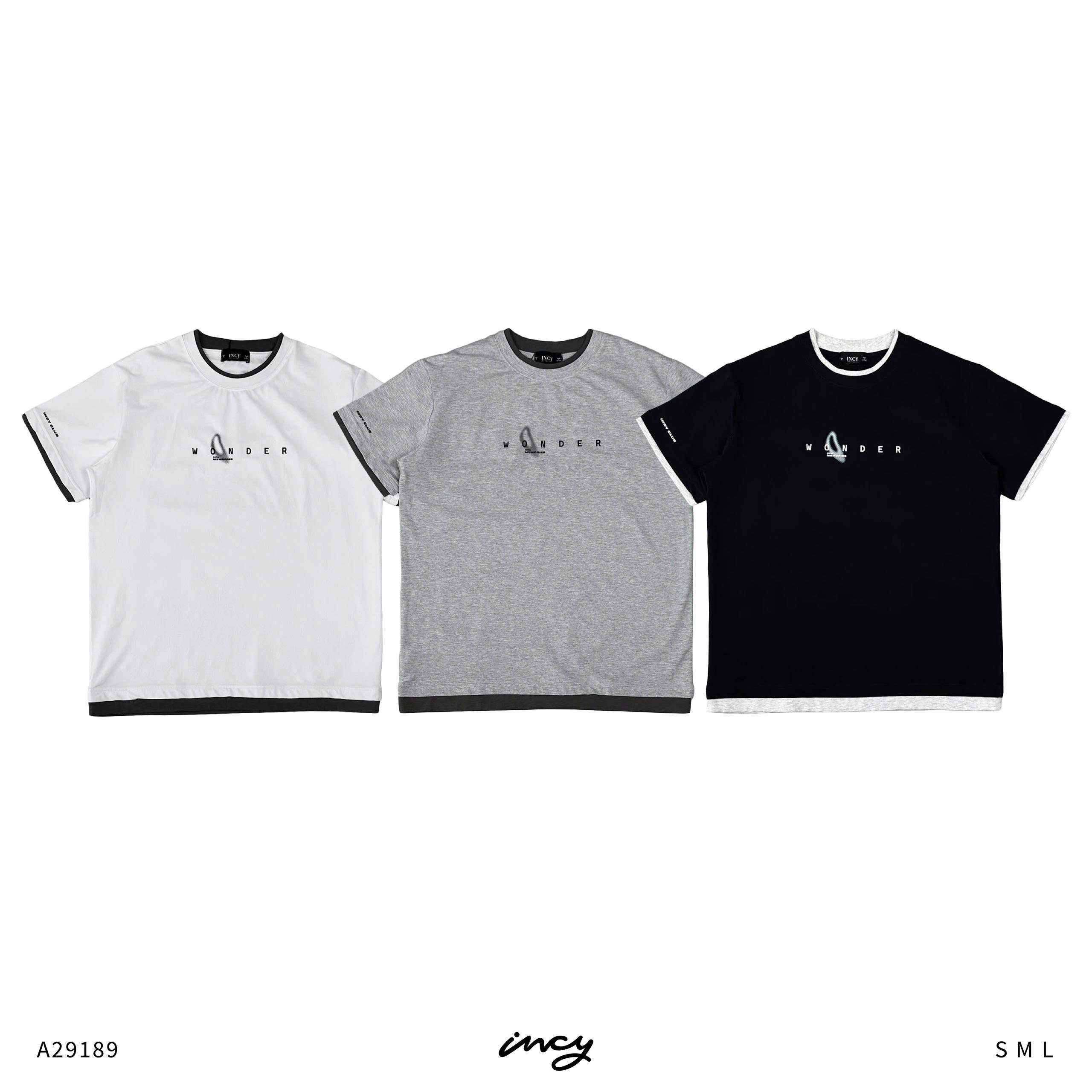 A29189-Áo thun nam phối in wo