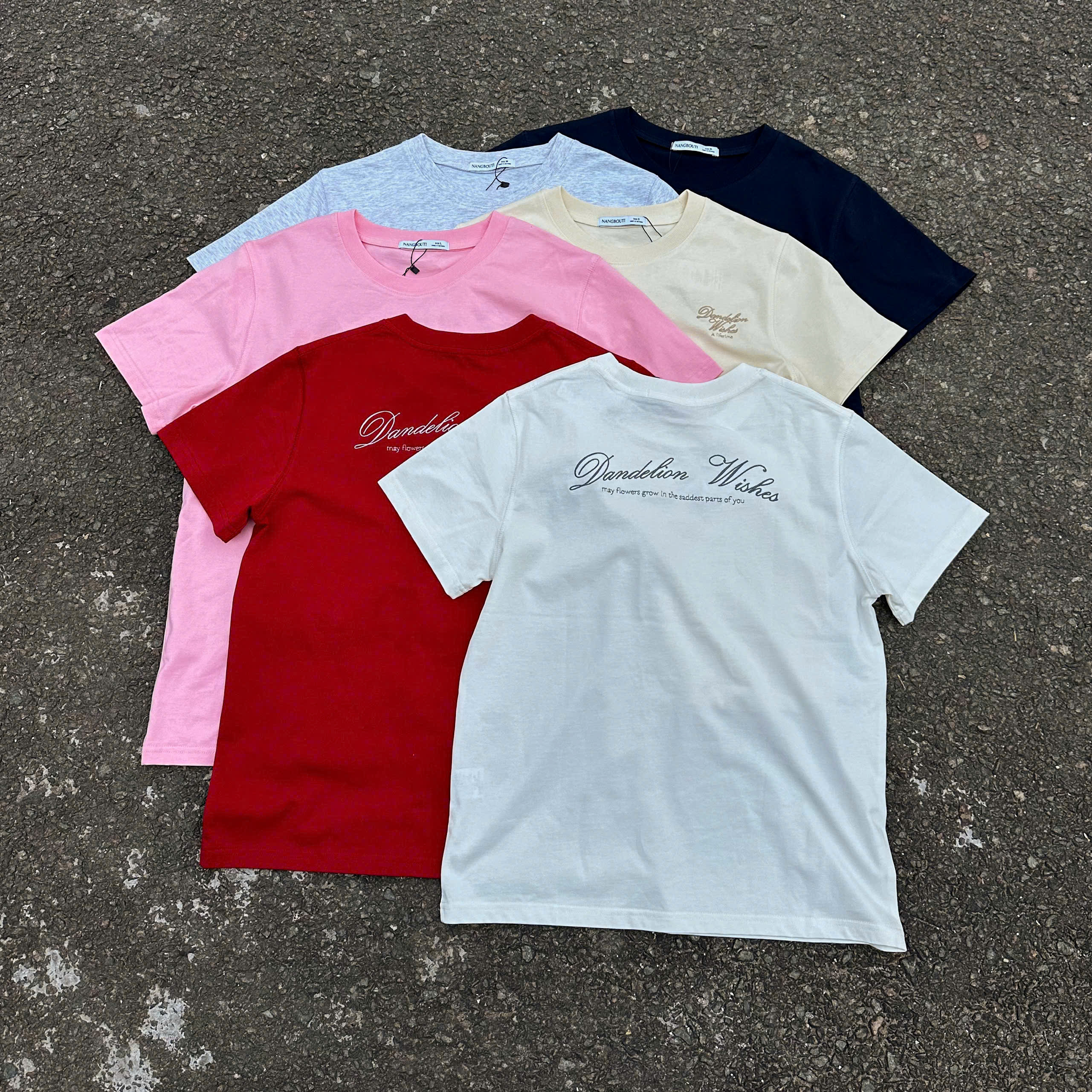 A29412 - A thun TN cổ tròn thêu Dandelion