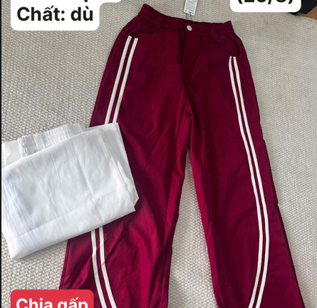 Q9895- 	Quần dù phối xương cá stick NB