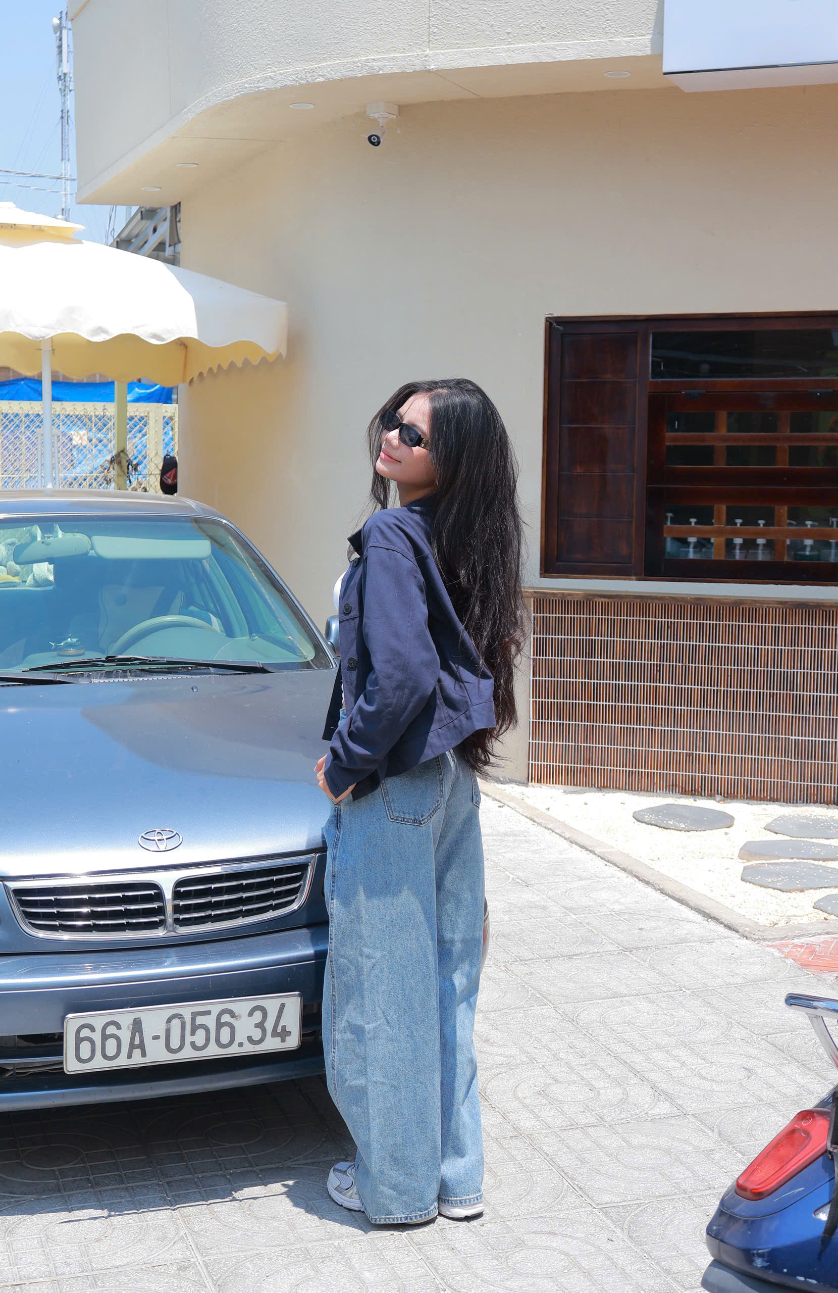 Q9792-Q Culottes J túi dọc rã trước