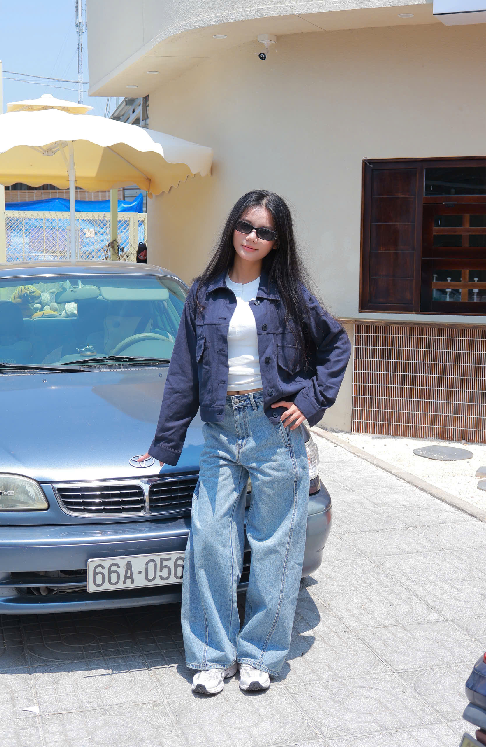 Q9792-Q Culottes J túi dọc rã trước