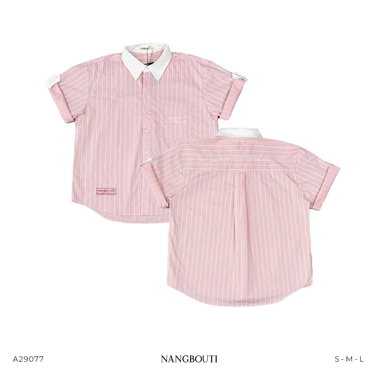 A29077 - A smi phối cổ xăn tay thêu Lit