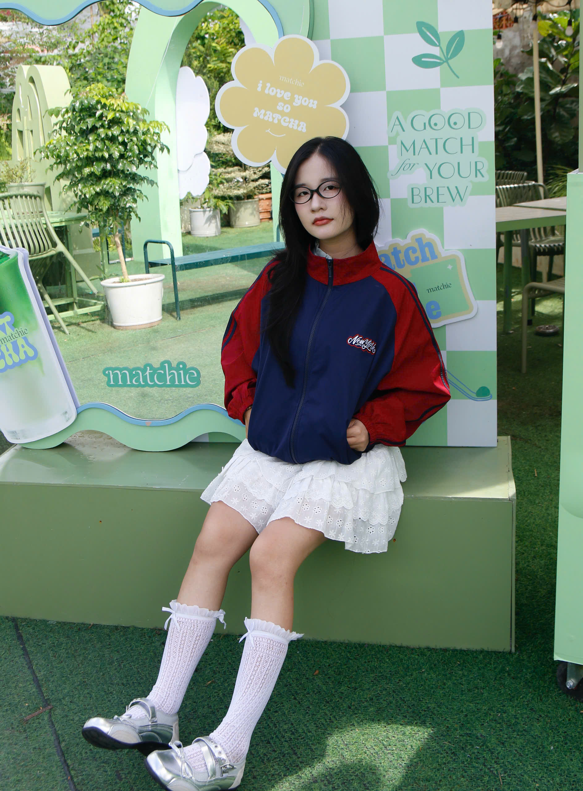 K3221 - K dù cổ trụ thêu NY