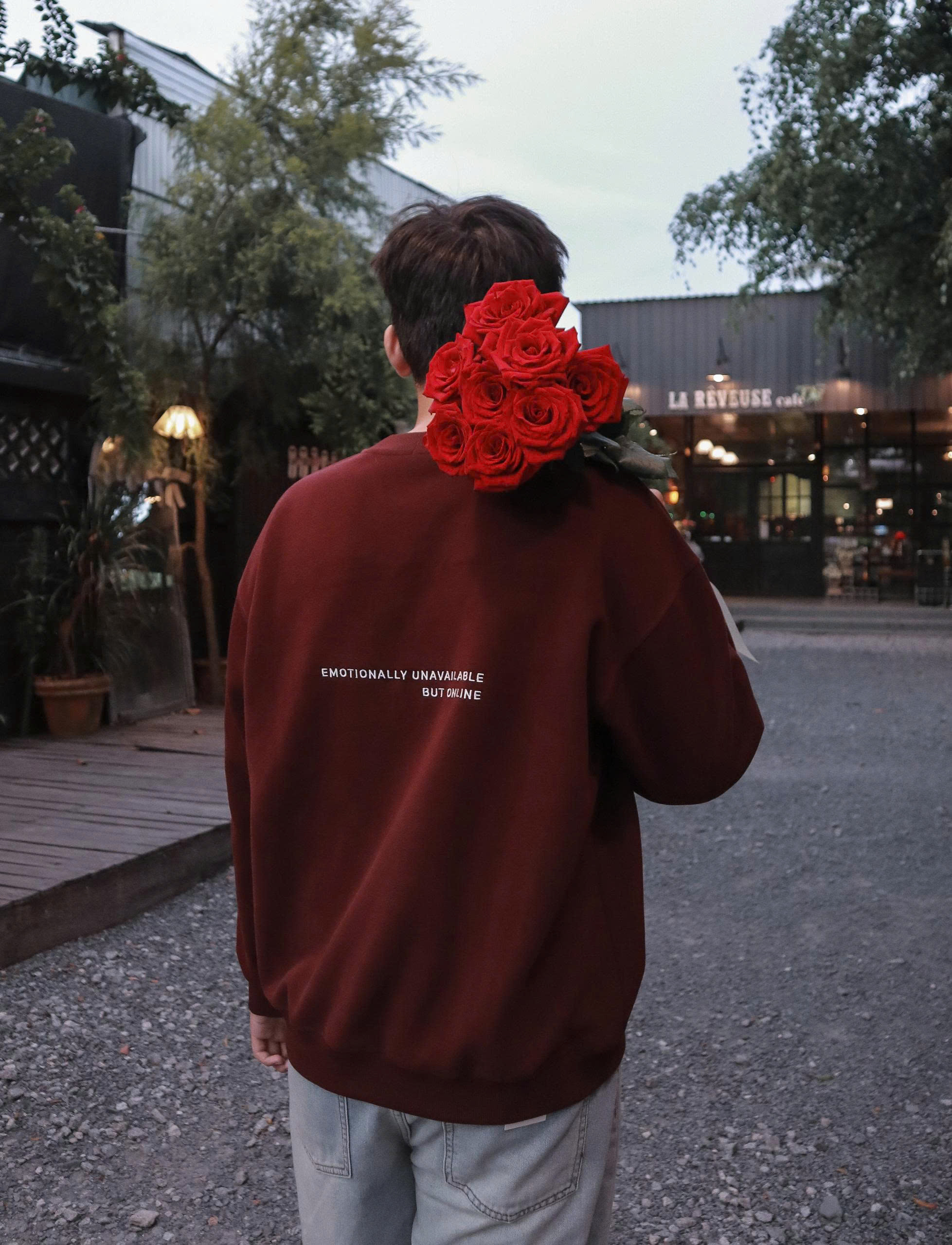 A30015- Áo thun nam TD thêu introvert