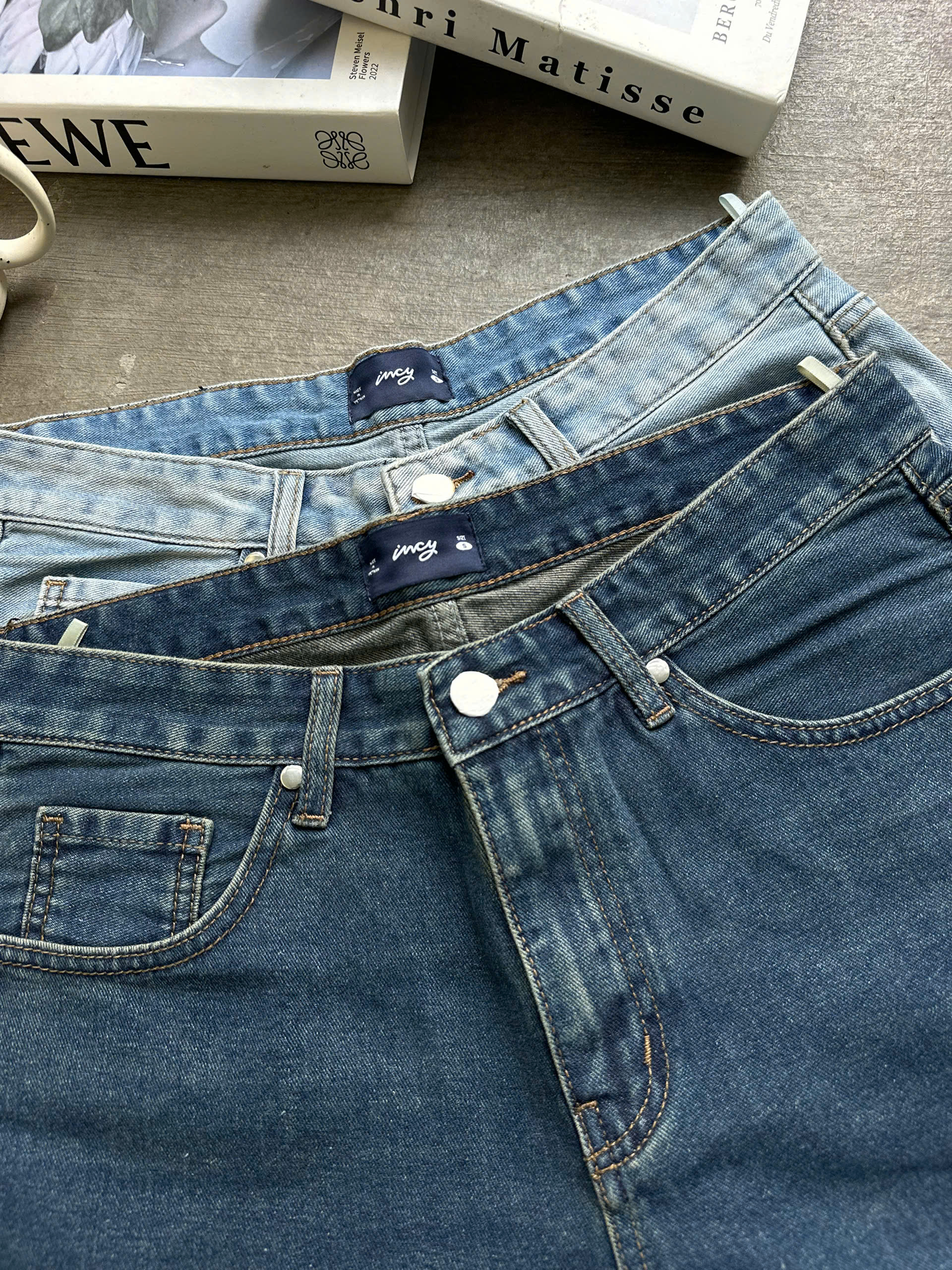 S3702 - 	Short Jean nam túi cong