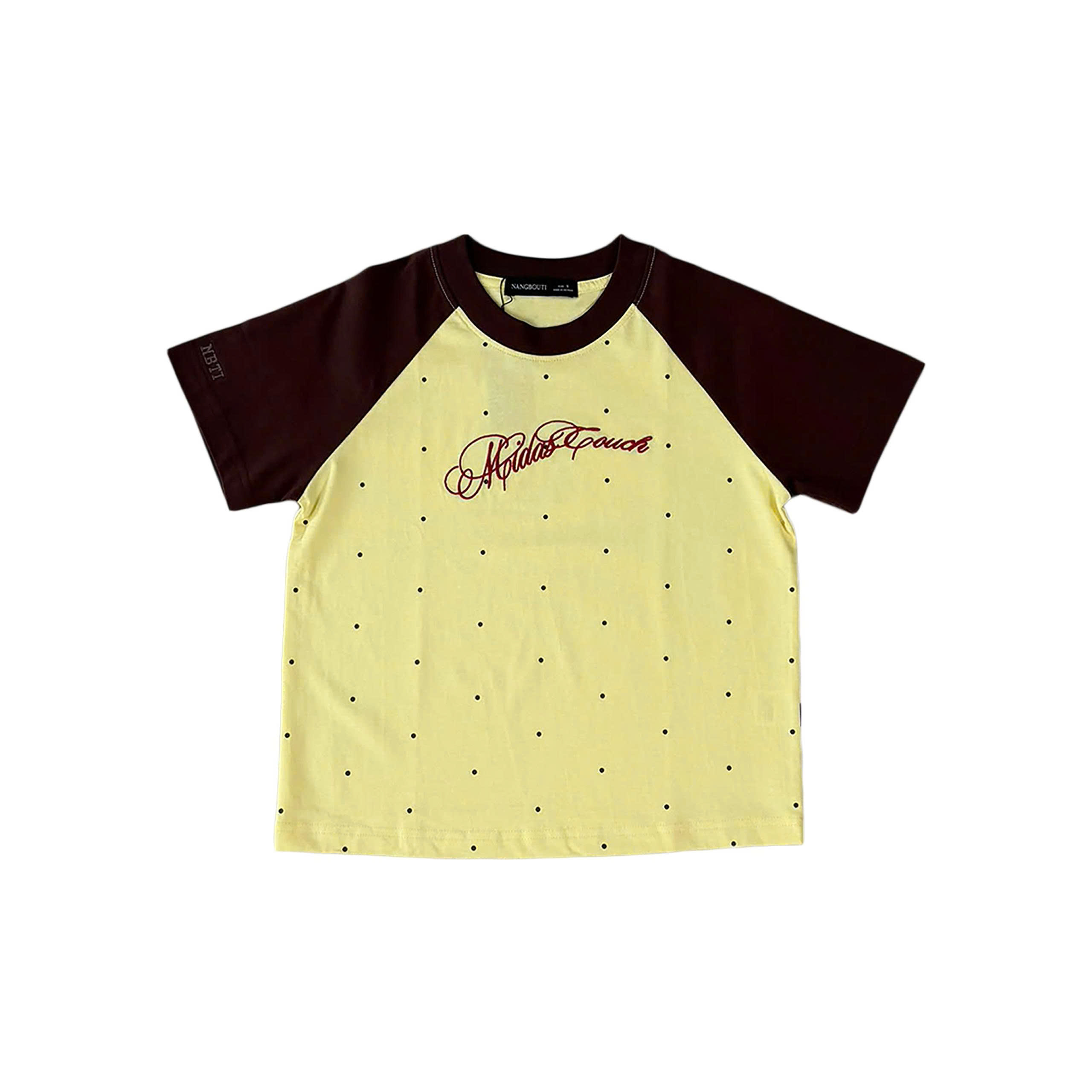 A29893 - Áo babytee raglan thêu Midas Touch