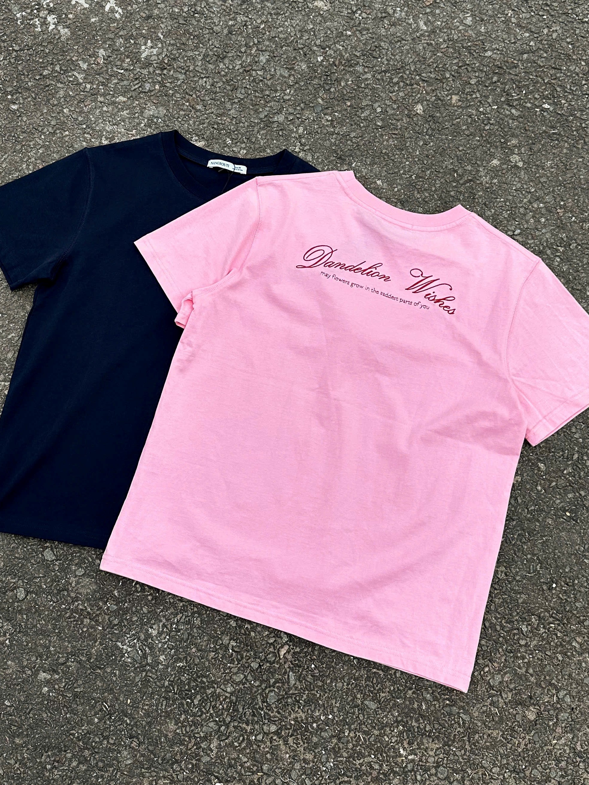 A29412 - A thun TN cổ tròn thêu Dandelion