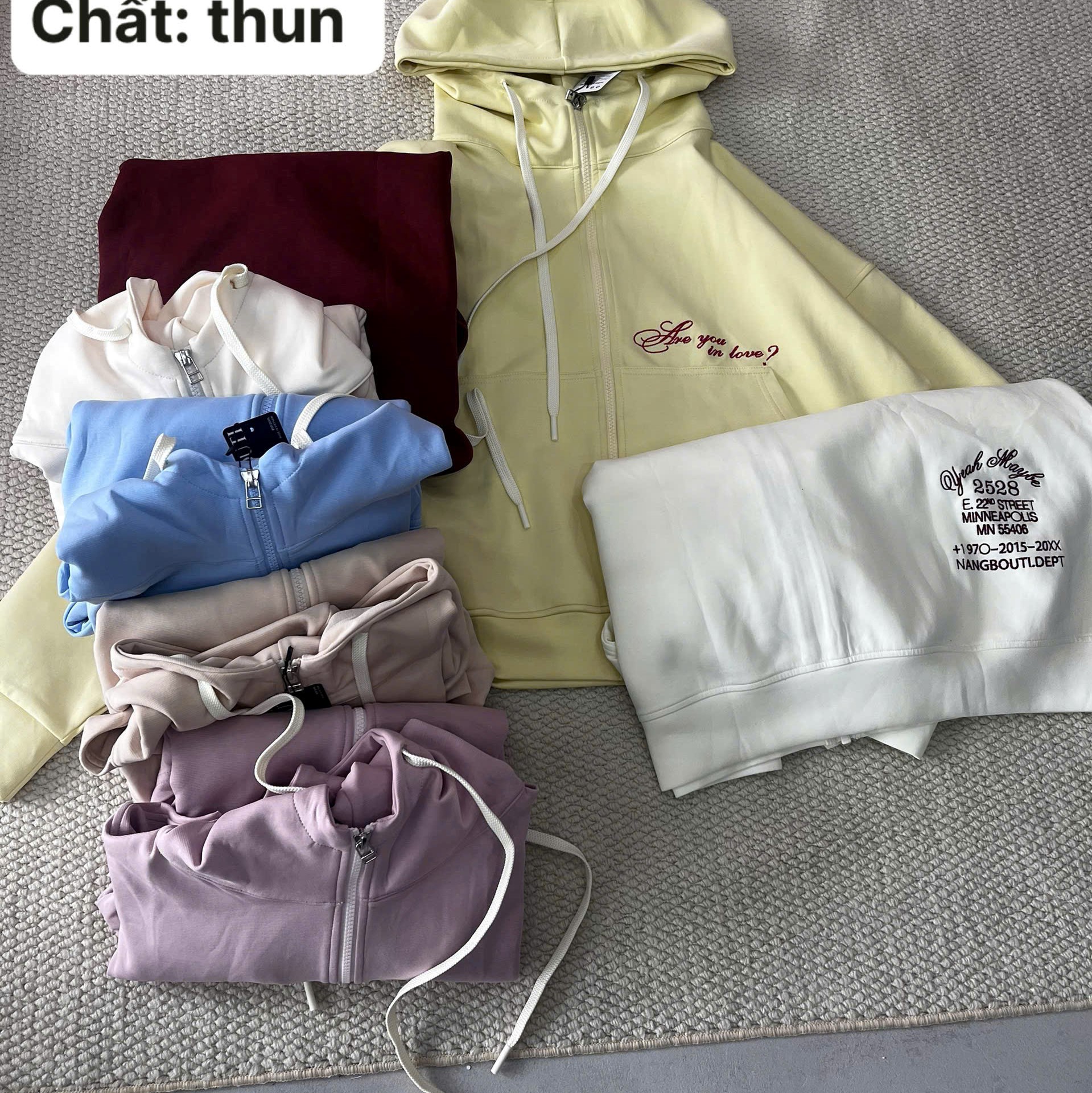 K3336- 	Áo khoác thun thêu LOVE