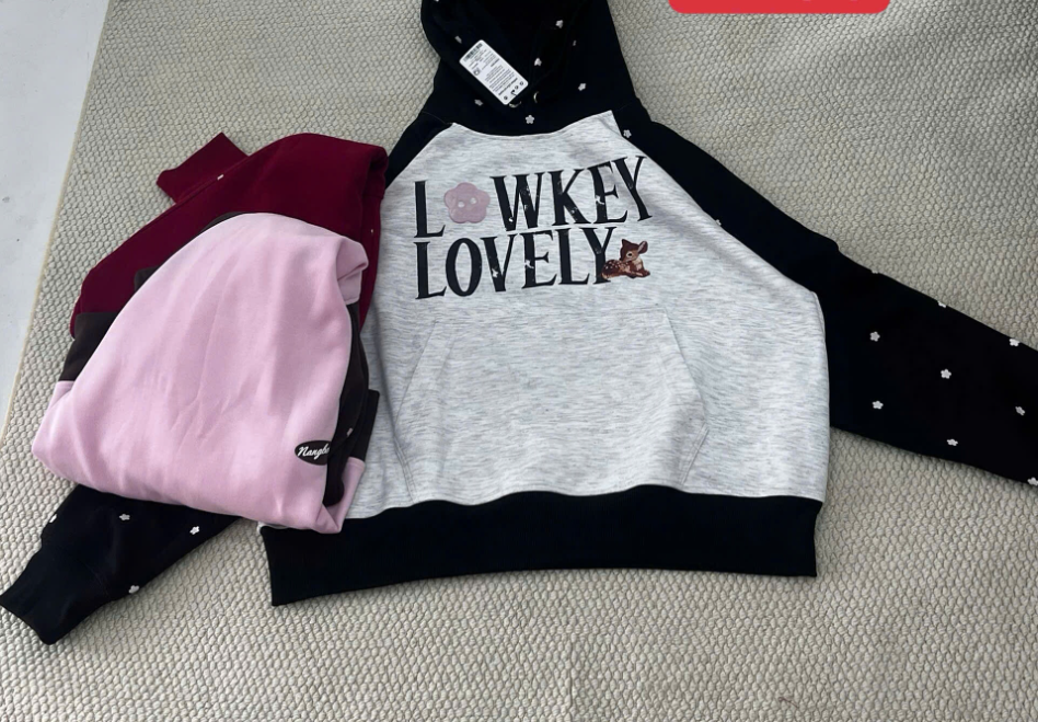 A30029- Áo hoodies raglan in Lowkey
