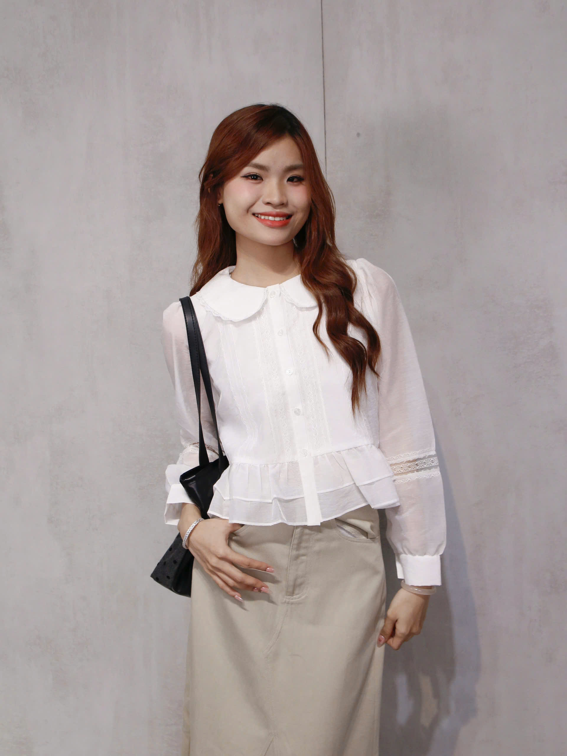 A29123 - A kiểu cổ sen phối ren