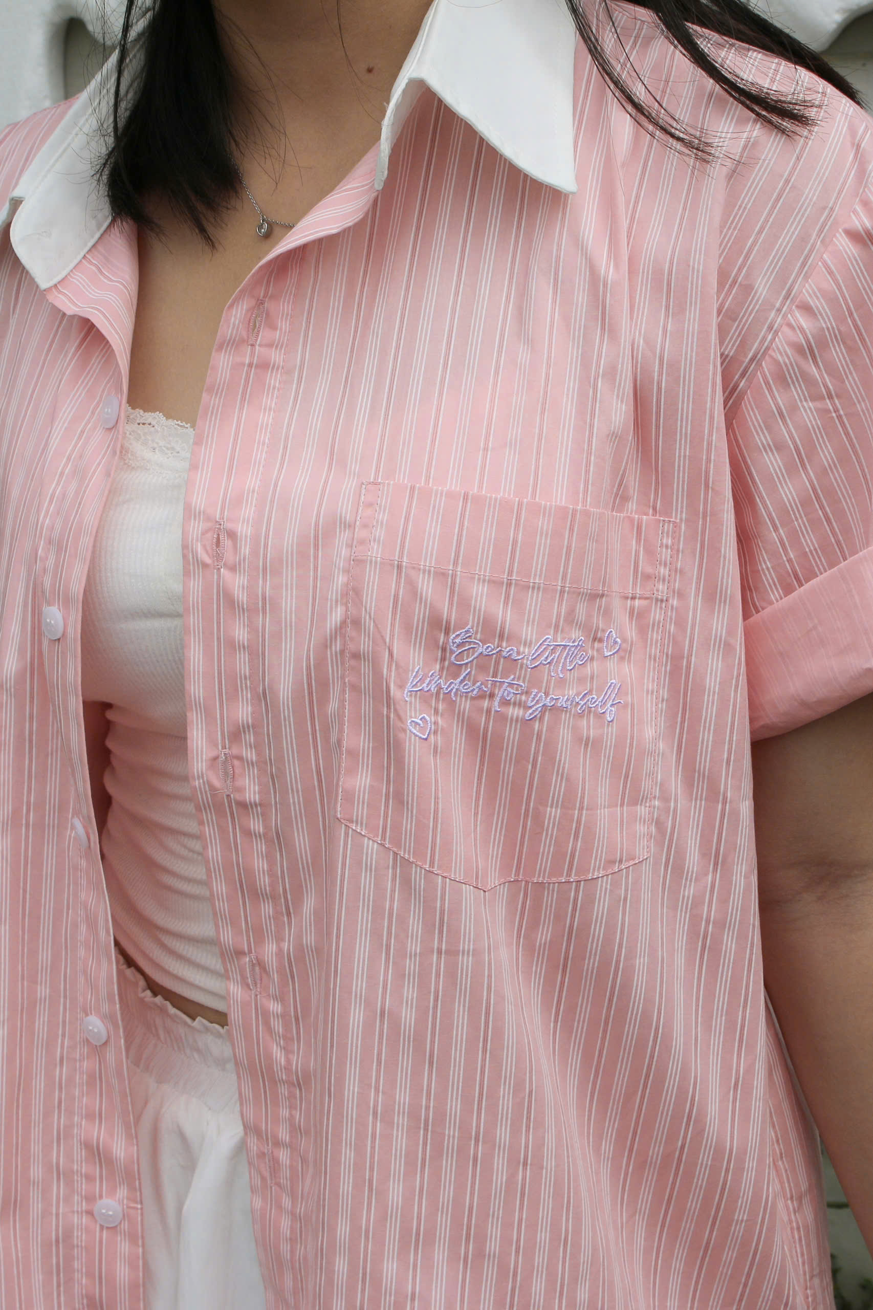 A29077 - A smi phối cổ xăn tay thêu Lit