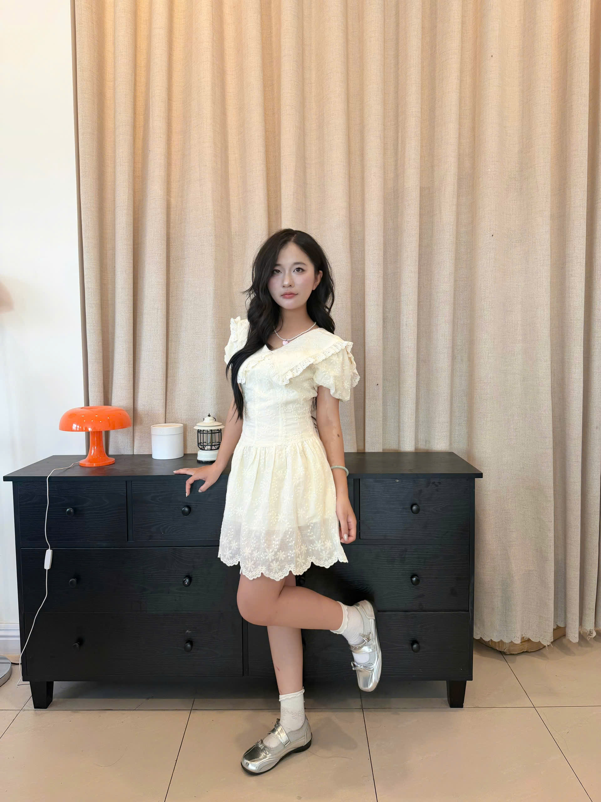 D6239-	D kiểu tay bí phối ren 0203