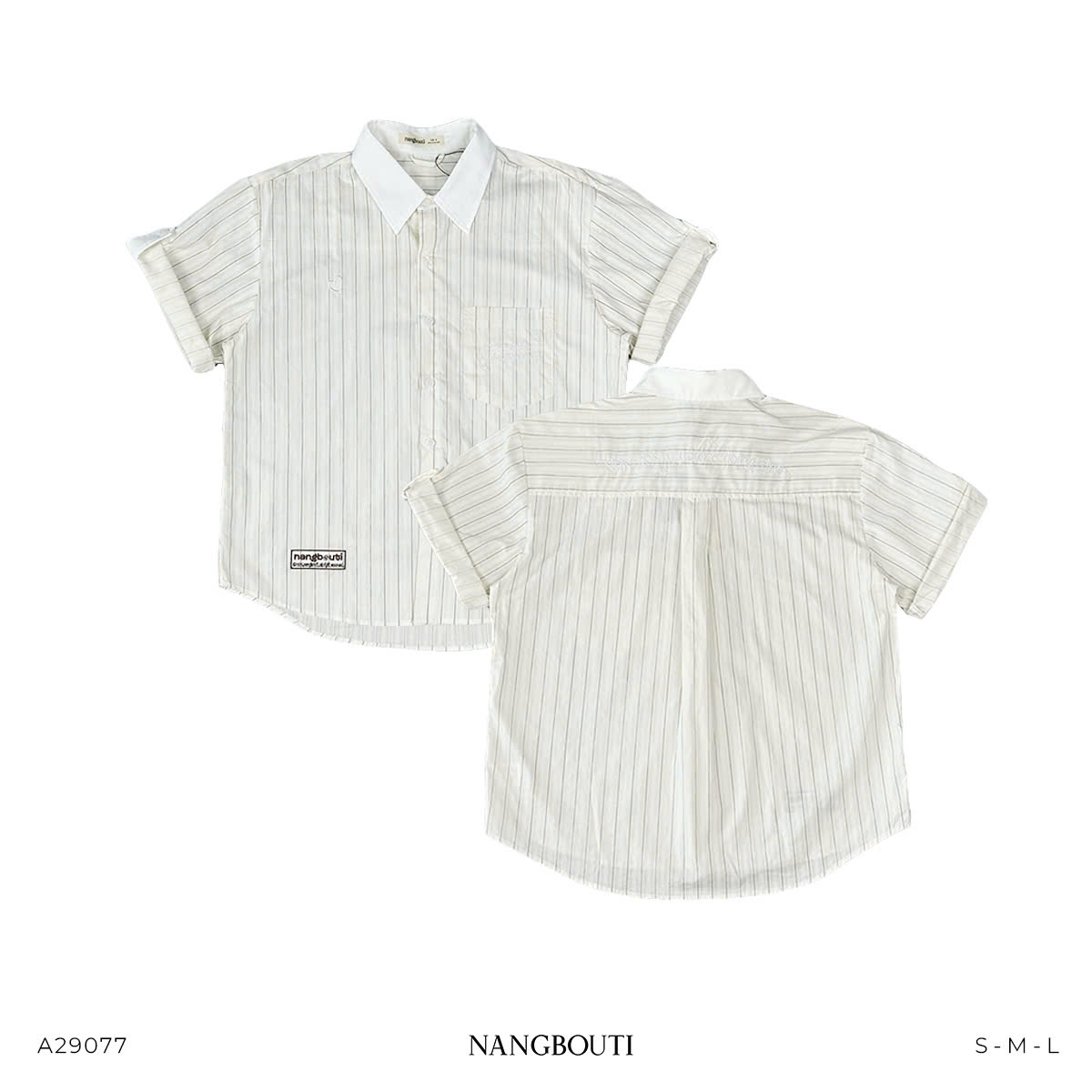 A29077 - A smi phối cổ xăn tay thêu Lit