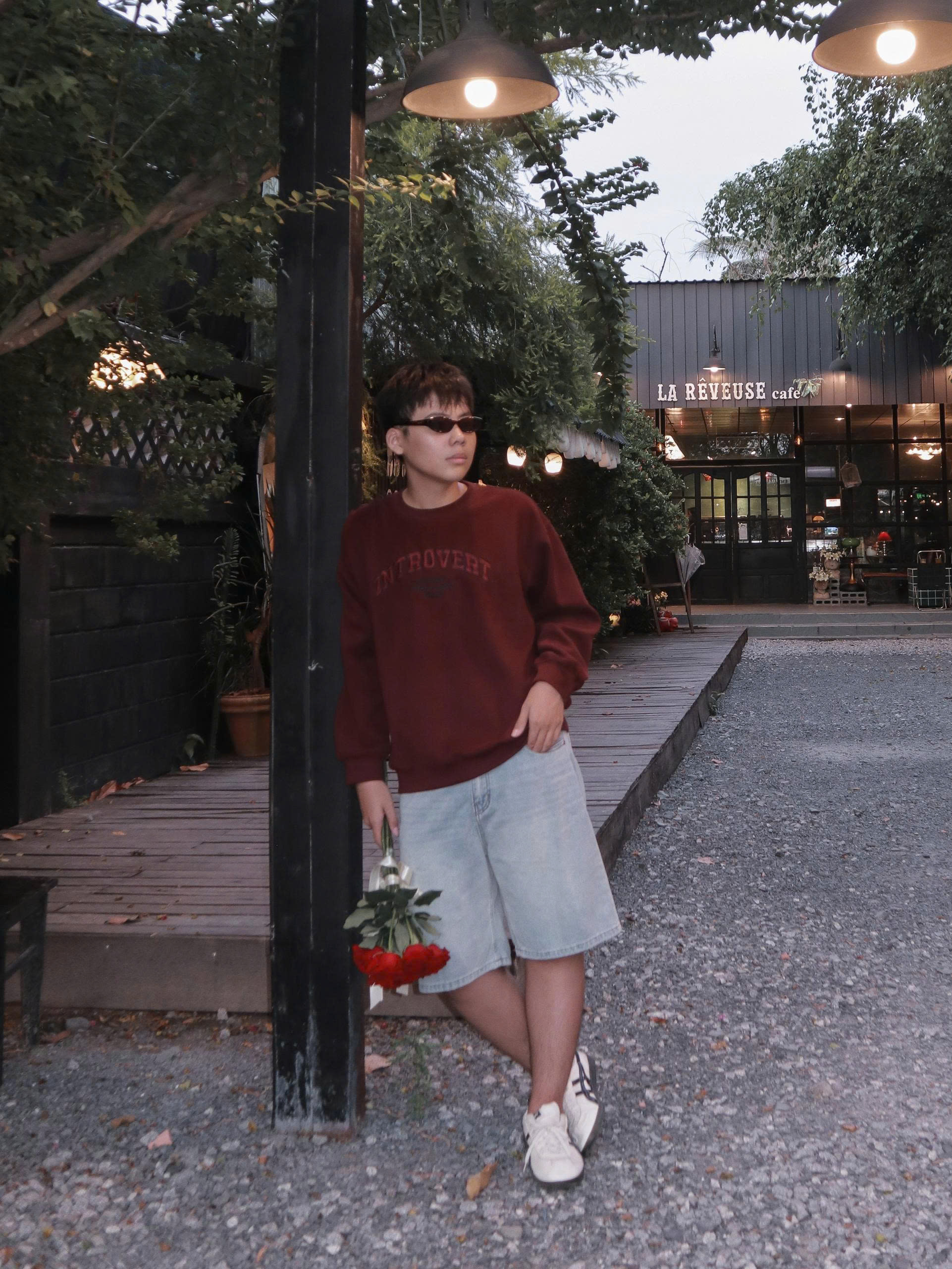 A30015- Áo thun nam TD thêu introvert