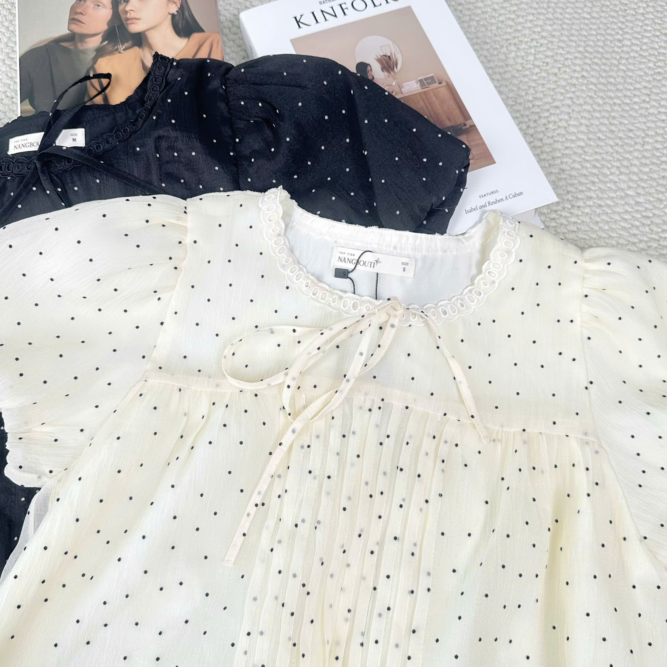 A29638 - A kiểu phối ren cổ bèo lai