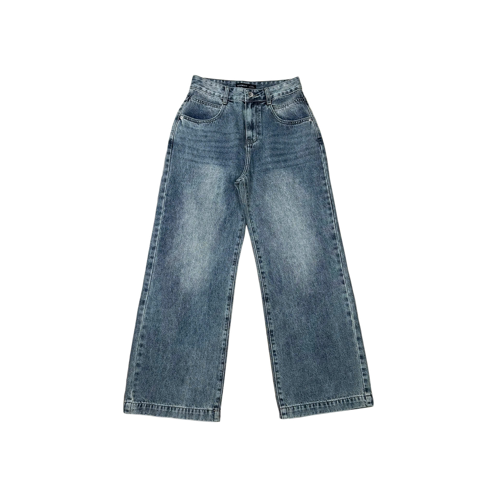 Q9835 - Quần culottes jeans túi bầu rã túi