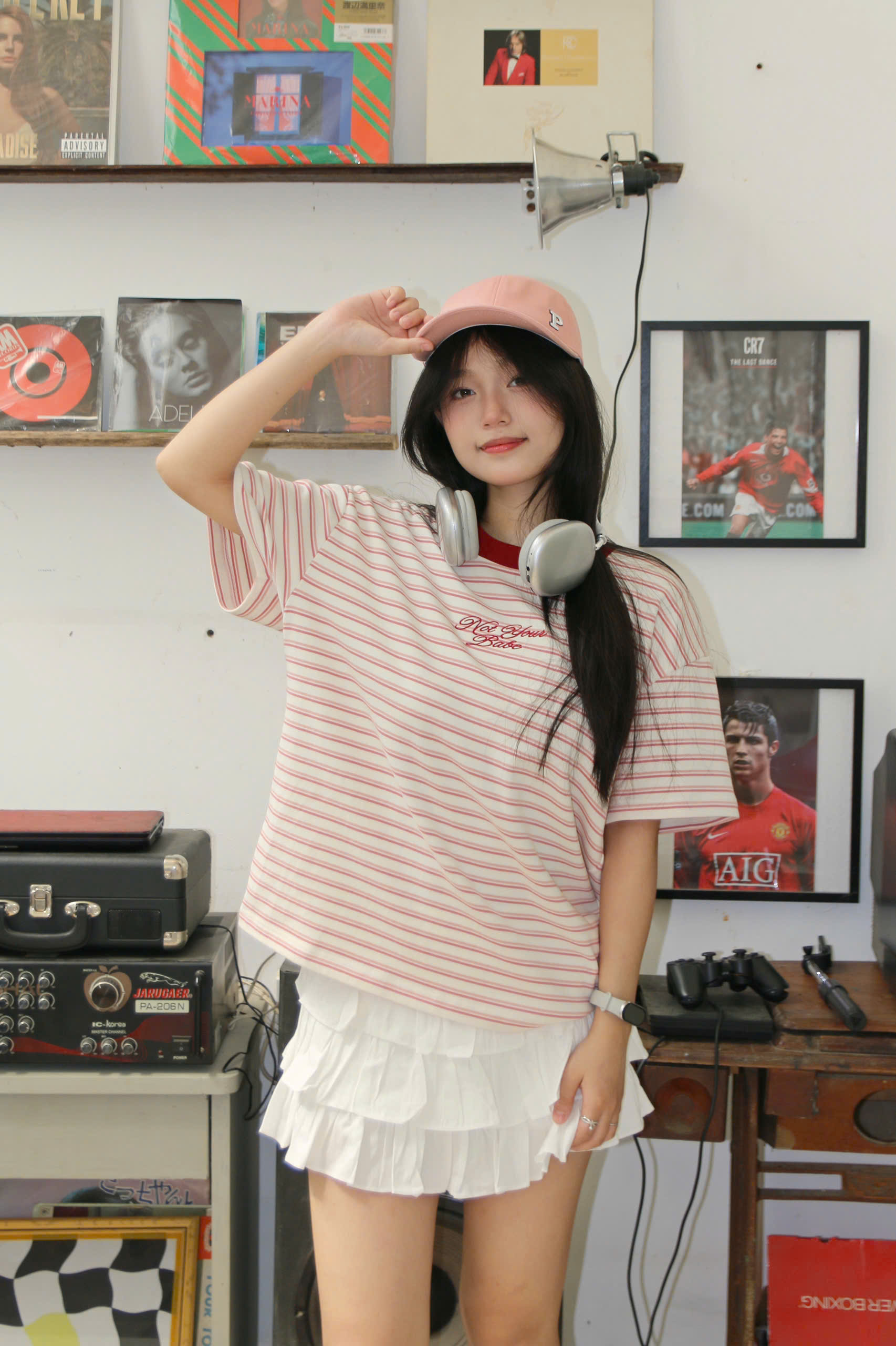 V4128- 	Váy ngắn 3 tầng