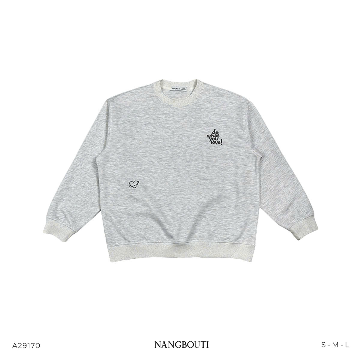 A29170 - A sweater bo tay&lai thêu What you