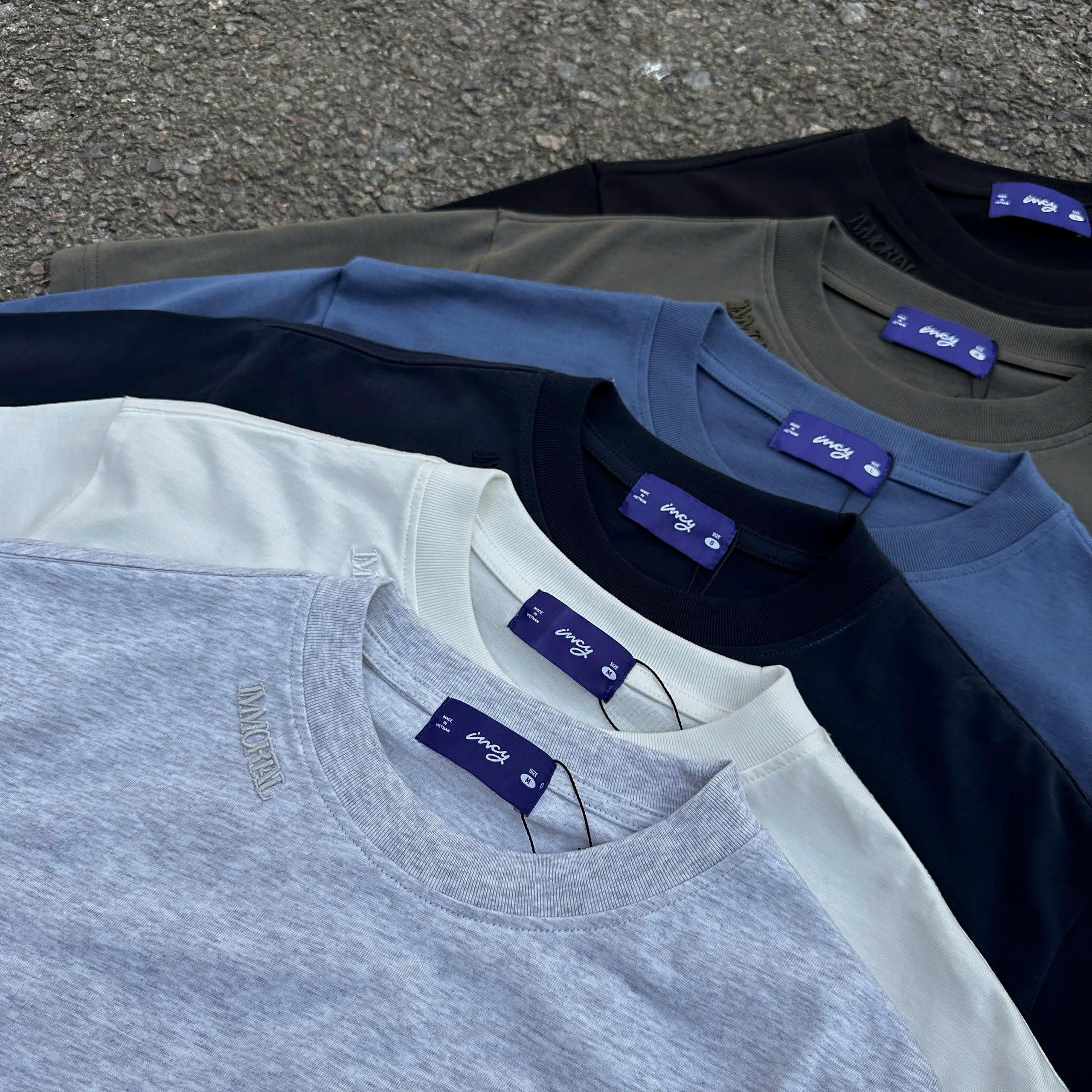 A29445 - A thun nam TN cổ tròn thêu Immortal