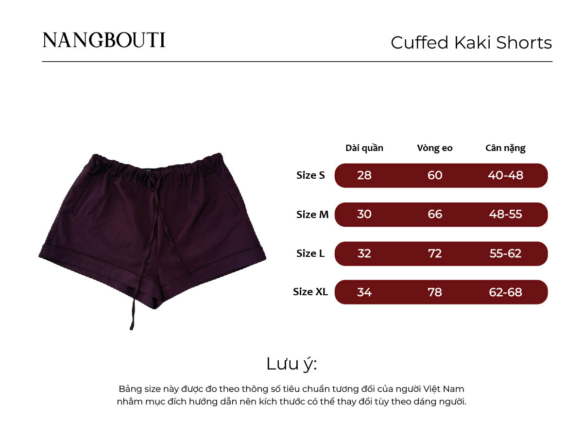 S3661 - 	Short kaki cột nơ lai to