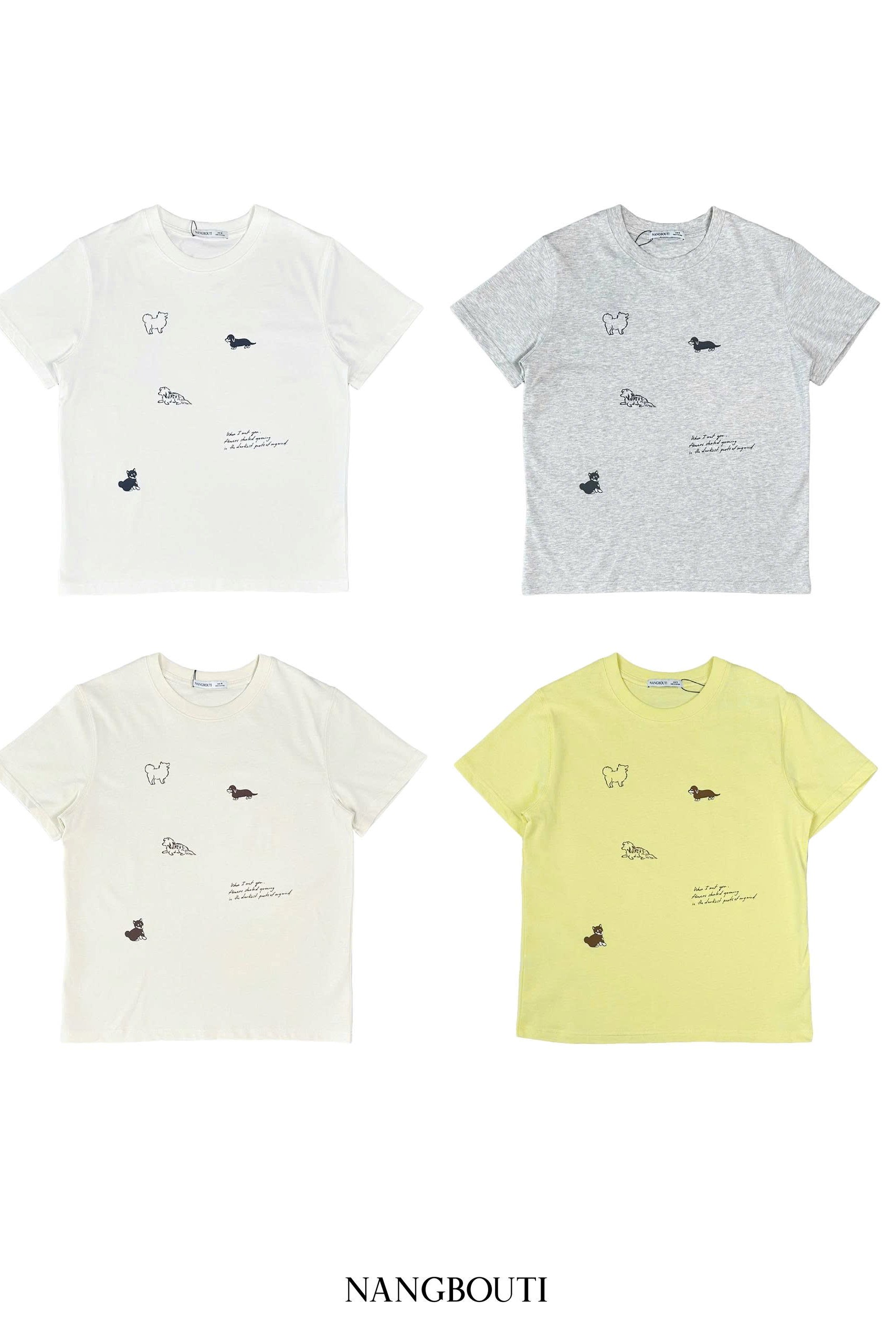 A28517- A thun TN cổ tròn 2606 in cún When