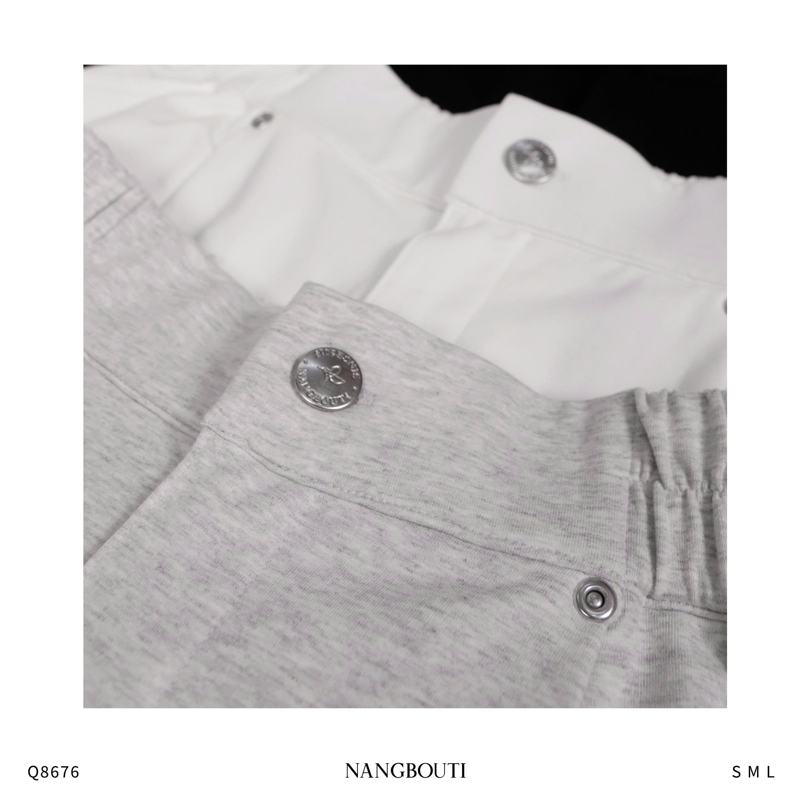 Q8676 - Q thun ống rộng túi xéo lai rut dây thêu Bloom