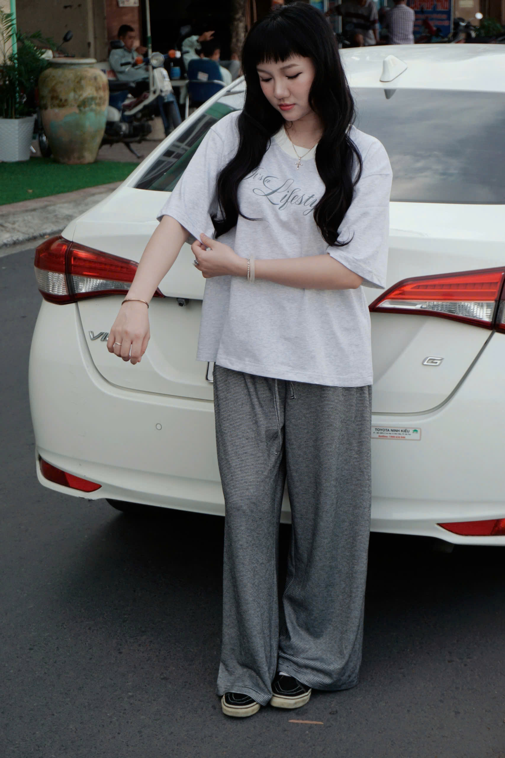 Q8732 - Q culottes thun sọc