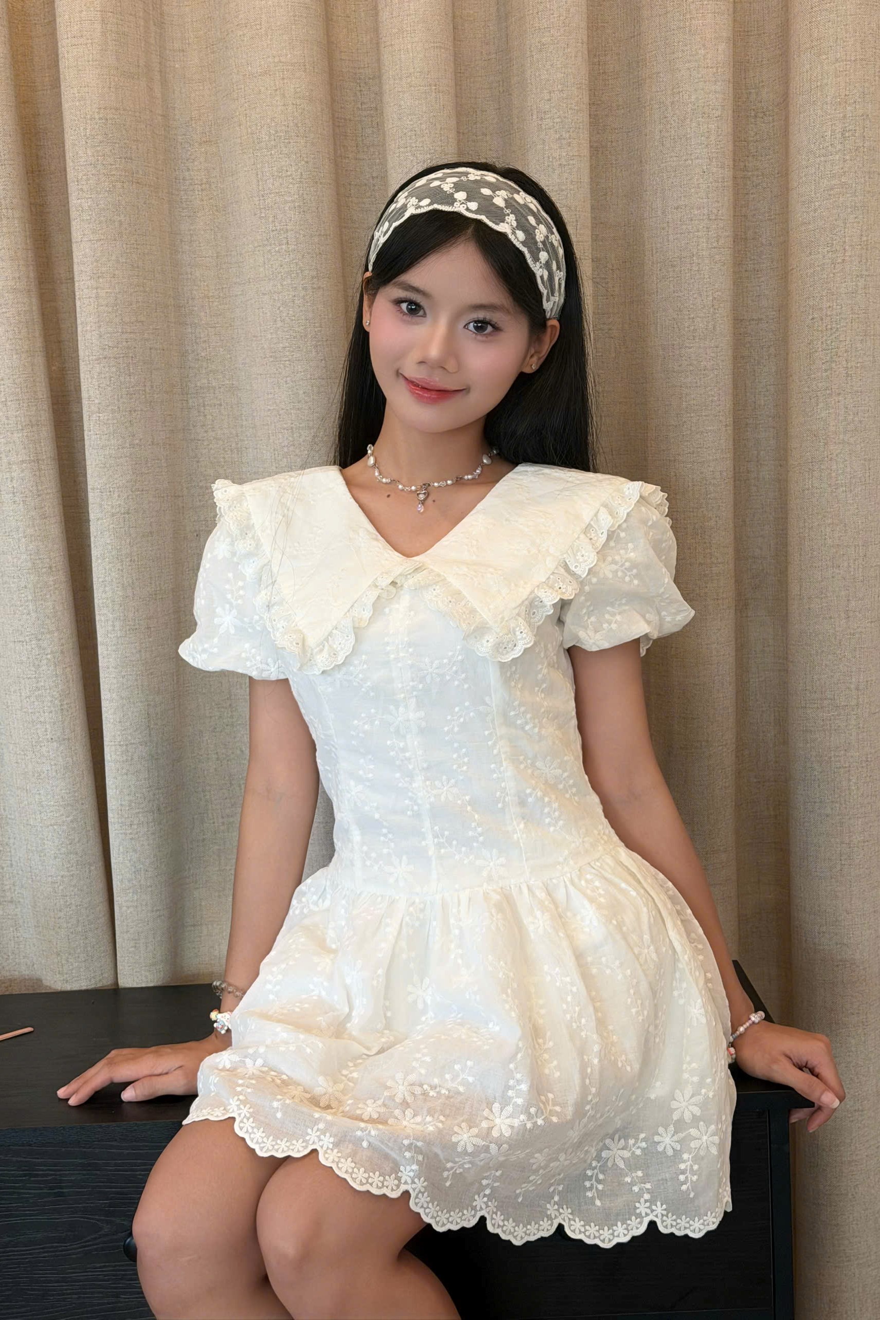 D6239-	D kiểu tay bí phối ren 0203