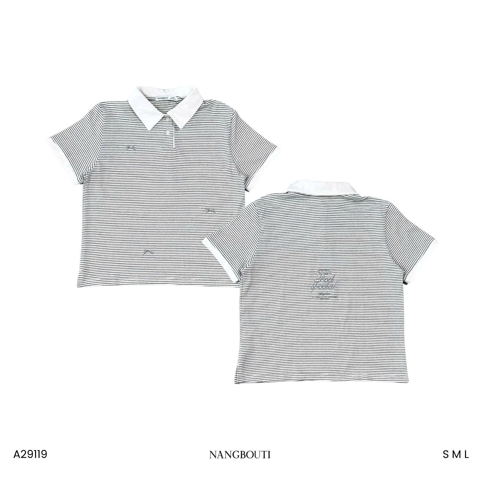 A29119 - A PL sọc phối thêu Fell