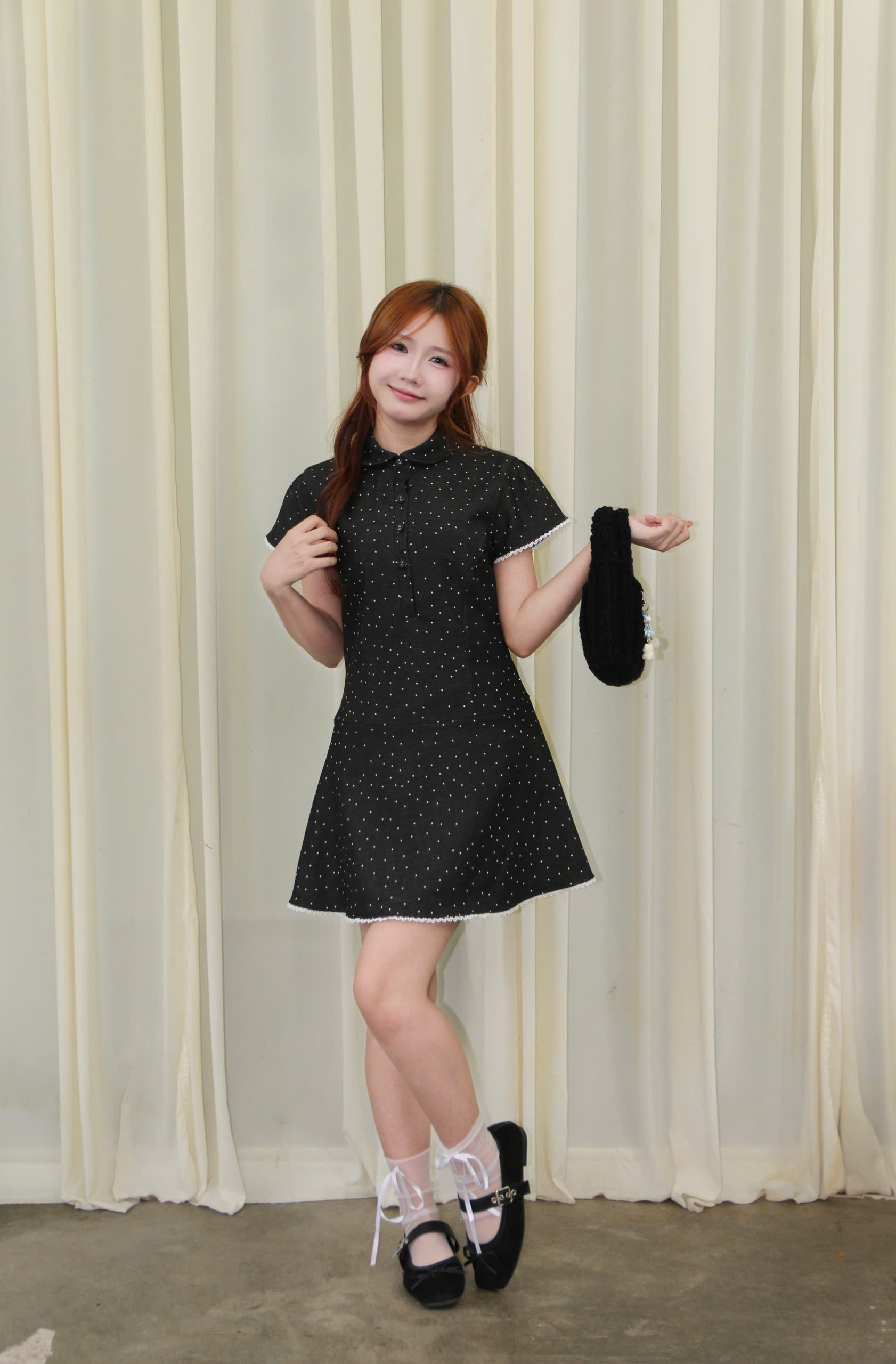 D6301 - Đầm rã trước phối ren