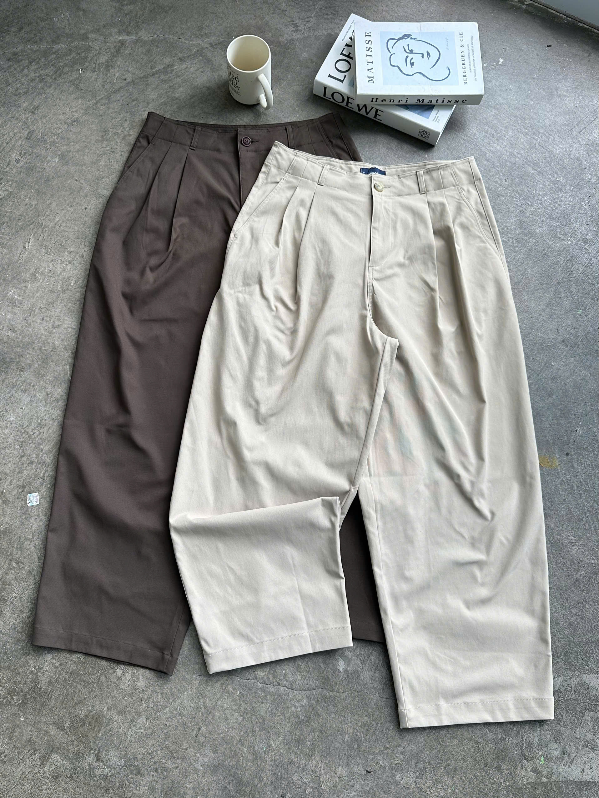 Q9916 - 	Quần dài nam li trước